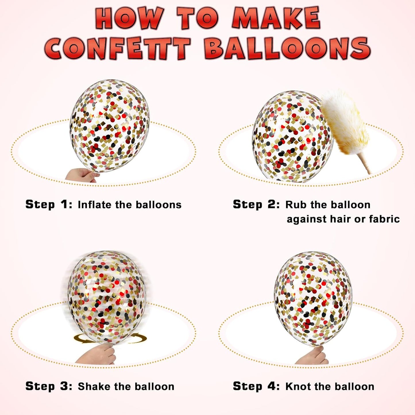 75PCS Balloon, Black, Red, and Gold (12in and 5in), Casino Theme Party Decorations, New Year, Graduation, Wedding, Birthday