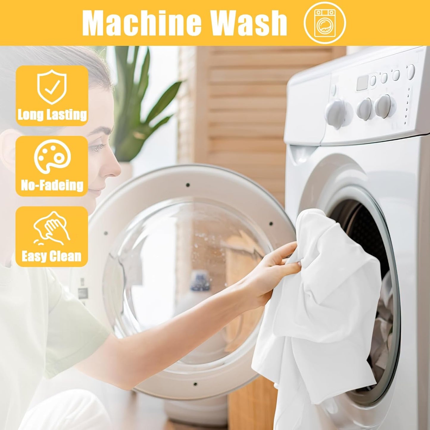 Rectangle Table Cloth, Waterproof Elastic Fitted Tablecloth for 5 Foot Folding Tables, Washable Polyester Tablecloths for Picnic, Camping, Outdoor (White, 30"x60")