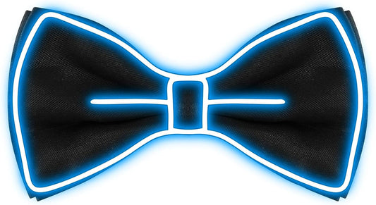 Hercicy Light up Bow Tie for Men LED Neon Bowtie Funny Ties Women Glow in the Dark Party Costume