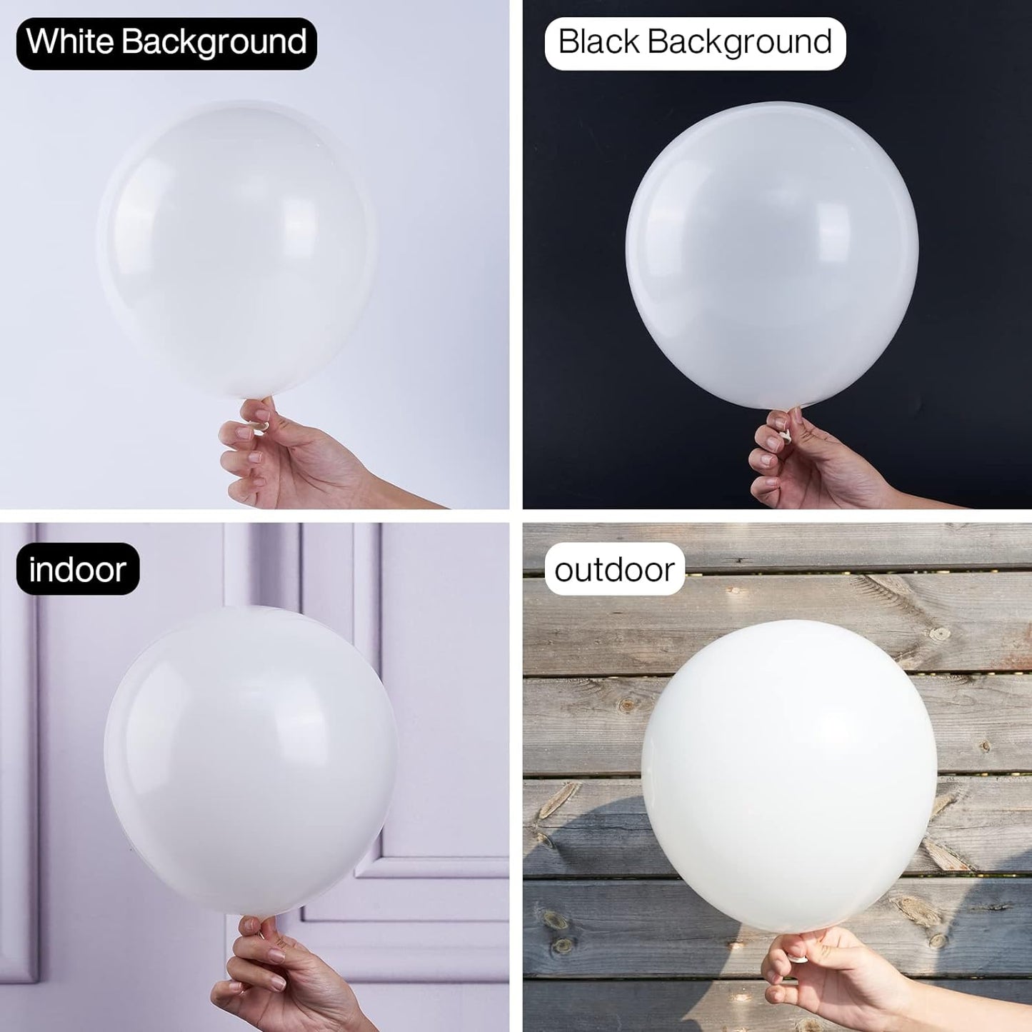PartyWoo White Balloons 50 pcs 12 Inch Matte White Latex Helium Balloons for Wedding Bridal Graduation Engagement Baby Shower Gender Reveal Easter Anniversary Birthday Party Decorations White-Y13