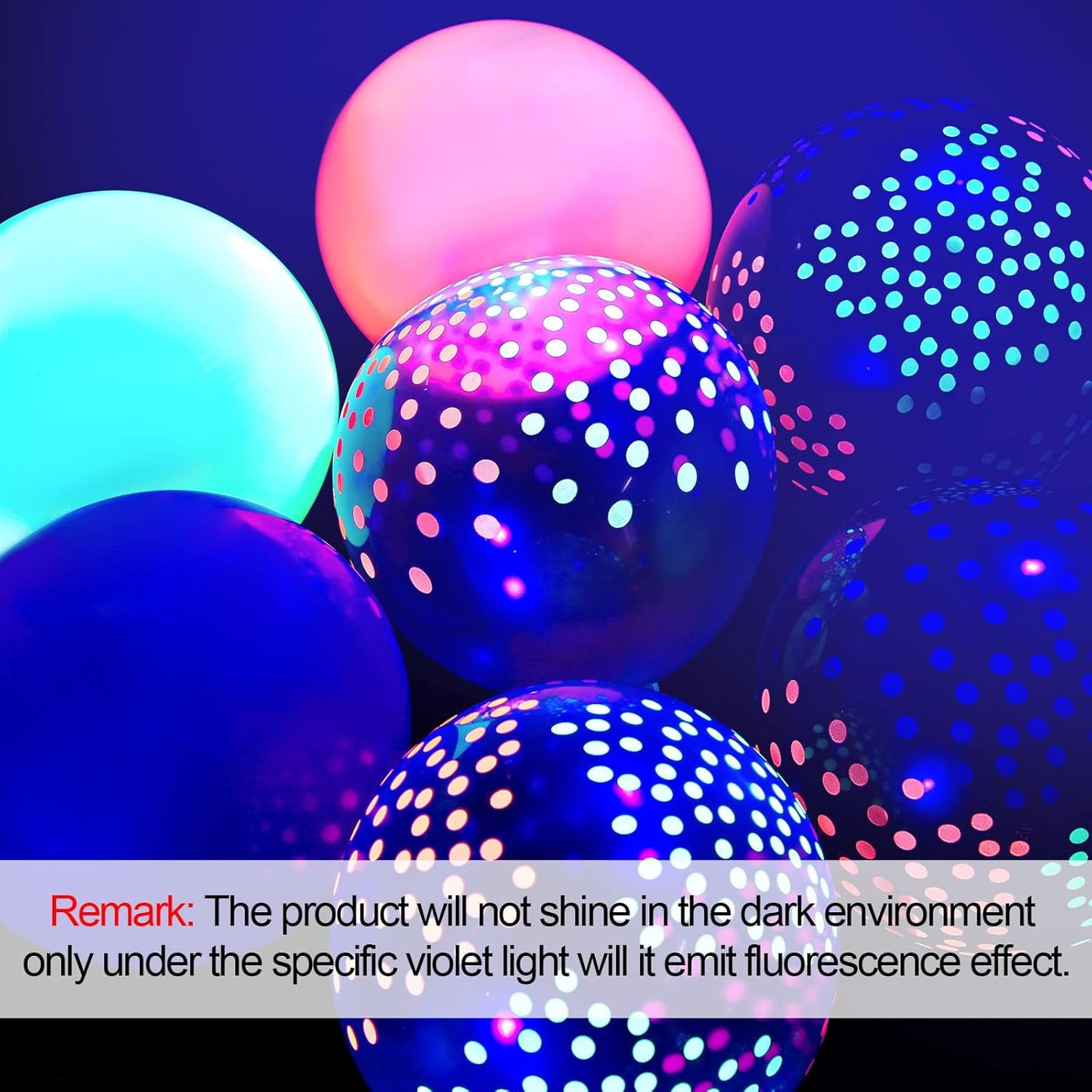 32 Pcs Glow in The Dark Party Supplies Christmas Neon Party Favors with 25 Fluorescent Balloon 6 Rolls 98.4 ft UV Blacklight Luminous Tape 14.4 ft Neon Streamer Garland for Adults(Classic Dot)