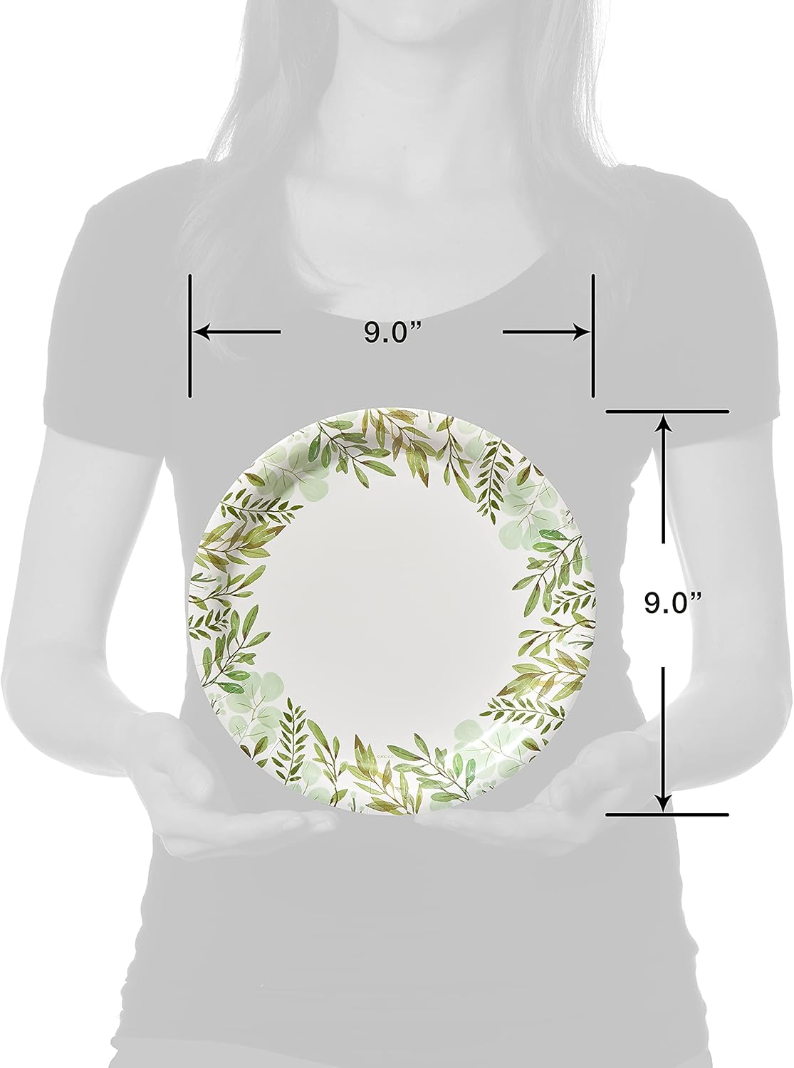 American Greetings Wedding or Bridal Shower Party Supplies, Dinner Plates (36-Count)