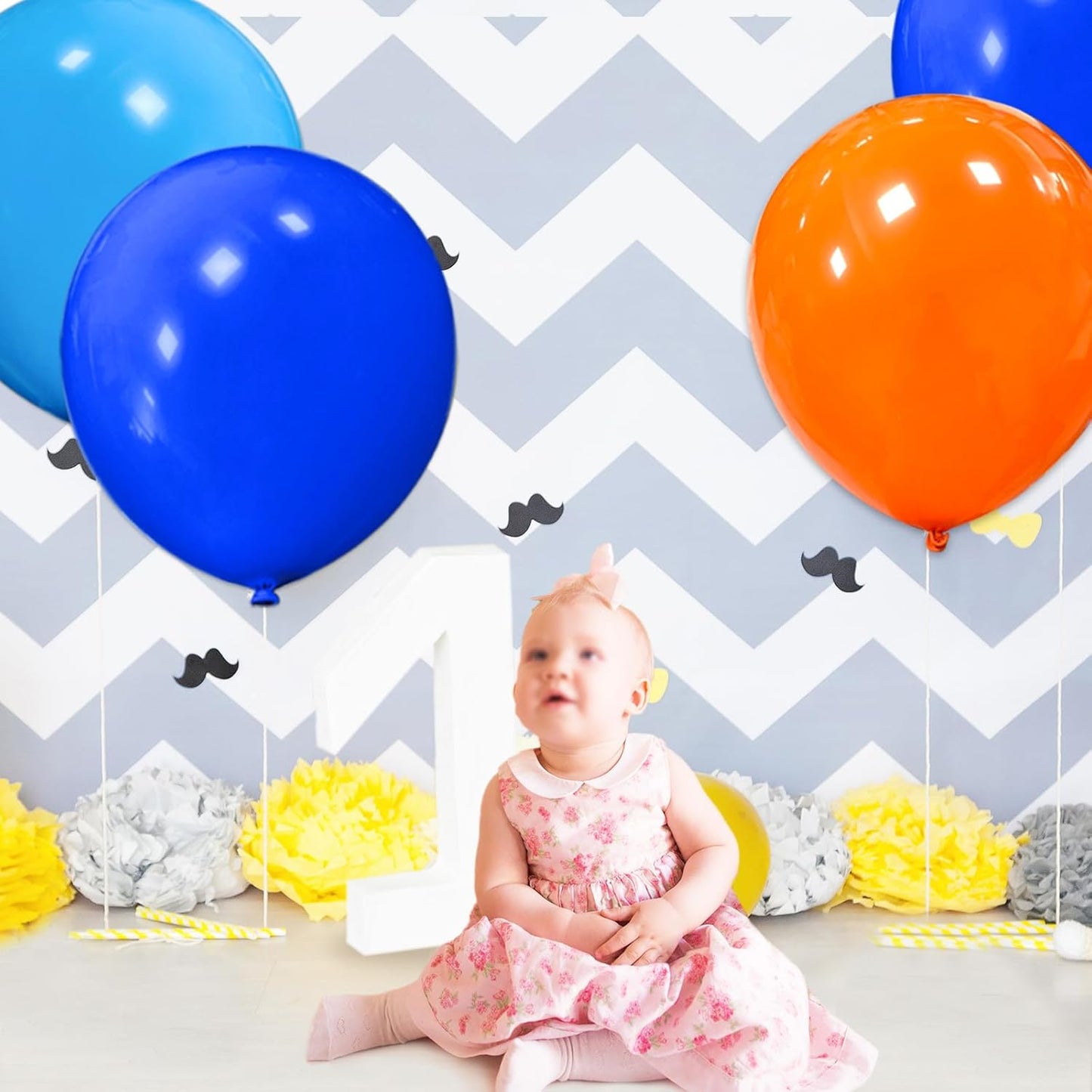 32Pcs Dark Blue Big Balloons 18 Inch, Round Large Latex Party Balloons for Birthday Wedding Decorations.(Dark Blue)