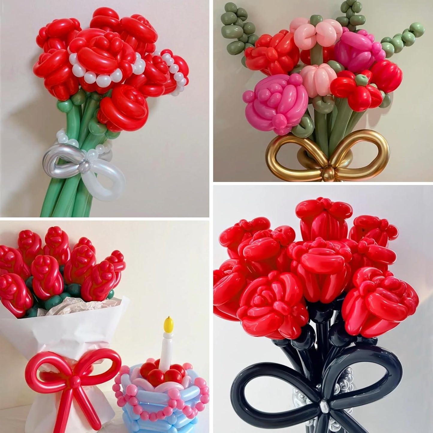 100Pcs Red 260 Balloons, Long Balloon for Tying Balloon Arch, Long Skinny Balloons for Twisting Ballons Animal balloons Birthday Party Wedding Festival Decorations