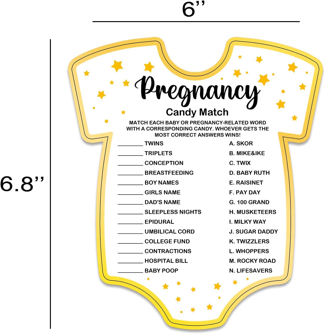 Baby Shower Games, Pregnancy Game Cards, Fun Baby Shower Party Games Supplies & Activities, Gender Neutral Boy Girl, Baby Shower Ideas, Set of 30 Cards