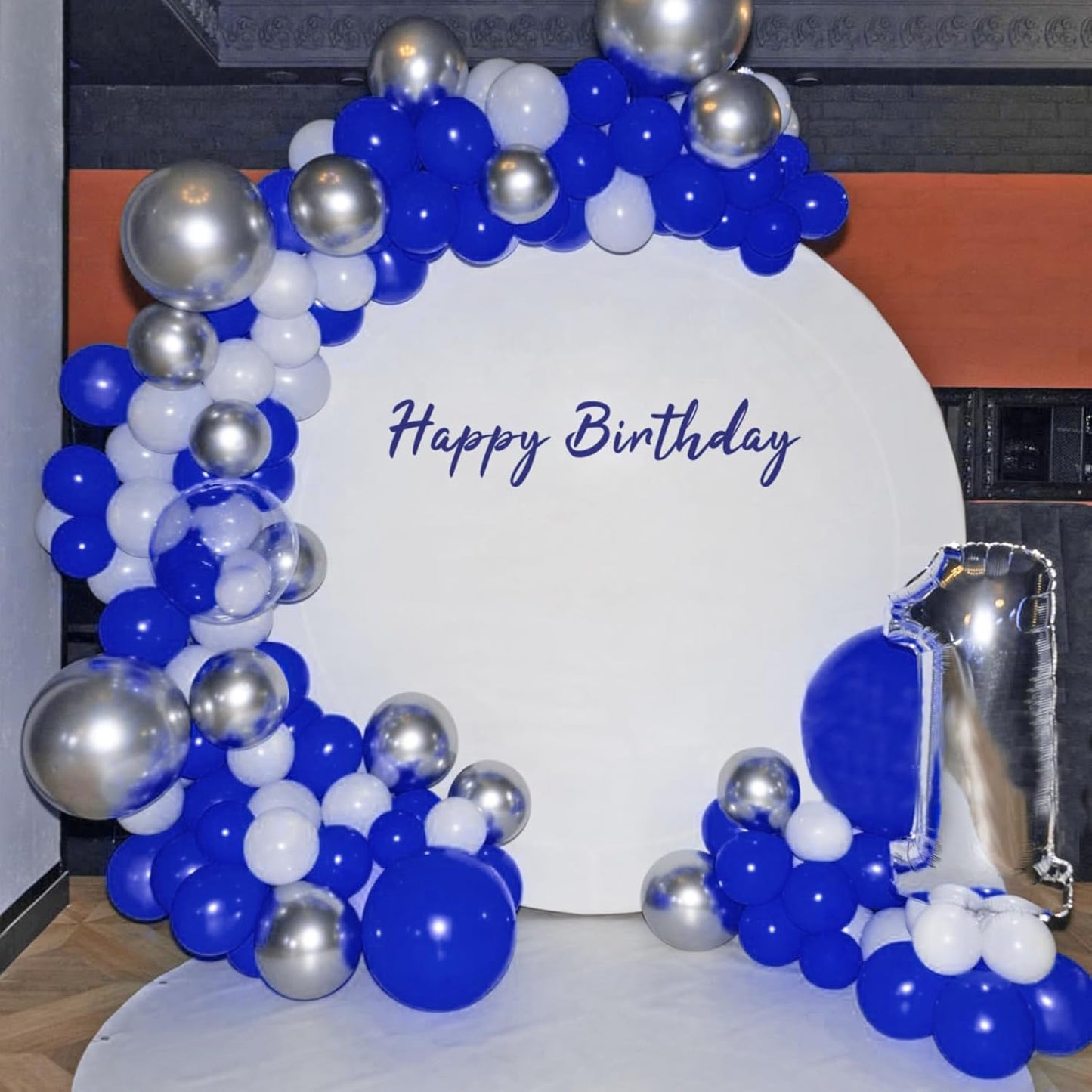 134Pcs Blue Balloons Different Sizes 5 10 12 18 Inch Blue Balloon Garland Arch Kit, Latex Balloons for Birthday Wedding Baby Shower Party Decorations.