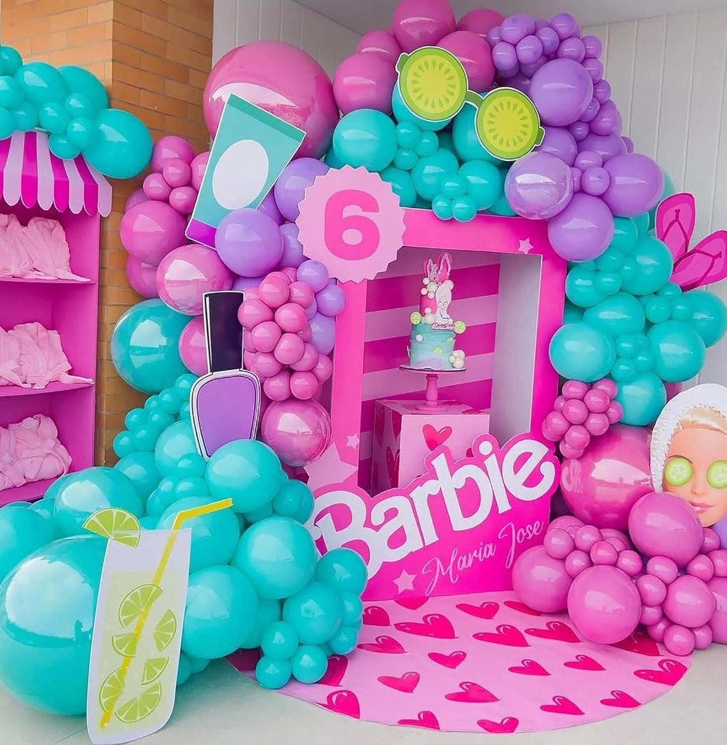 KALOR 12 Inch Dark Pink Balloons, 50 Pcs Latex Helium Balloons for Kid's Birthday Party, Baby Shower, Wedding, Graduate Party Decorations