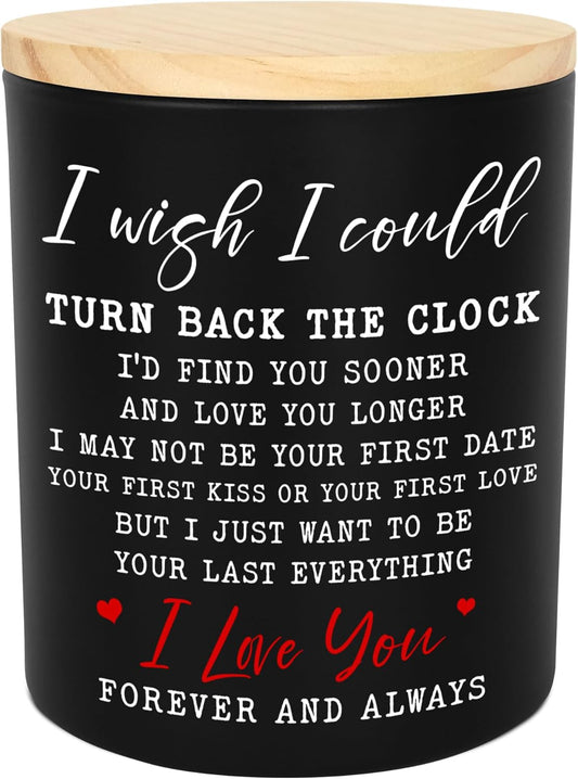 TEEZWONDER Christmas Anniversary Wedding Gifts for Women Men - Long Lasting Vanilla Lavender Candle 10 oz - Birthday Romantic Gifts for Him Her Girlfriend Wife, Boyfriend Husband Birthday Gift Ideas