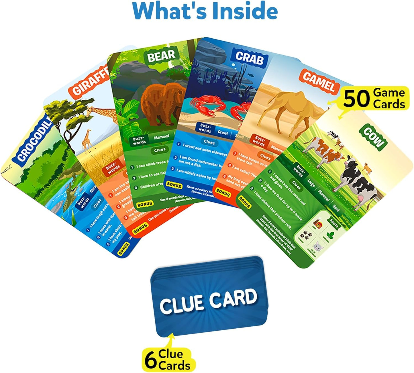 Skillmatics Guess in 10 Animal Planet, Trivia Card Games, Christmas Stocking Stuffers Perfect for Boys, Girls, Kids, Teens, Adults Who Love Animals, Travel Games, Gifts for Ages 6, 7, 8, 9, 10, and Up