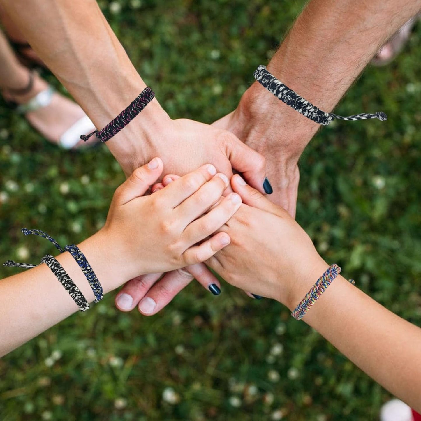 24 pcs Braided Friendship Bracelets for Teen Girls Boys Assorted Colors Paracord Bracelets Bulk Handmade Goody Bag Stuffers Easter Basket Filler for Teens Teenager Birthday Christmas Party Favors