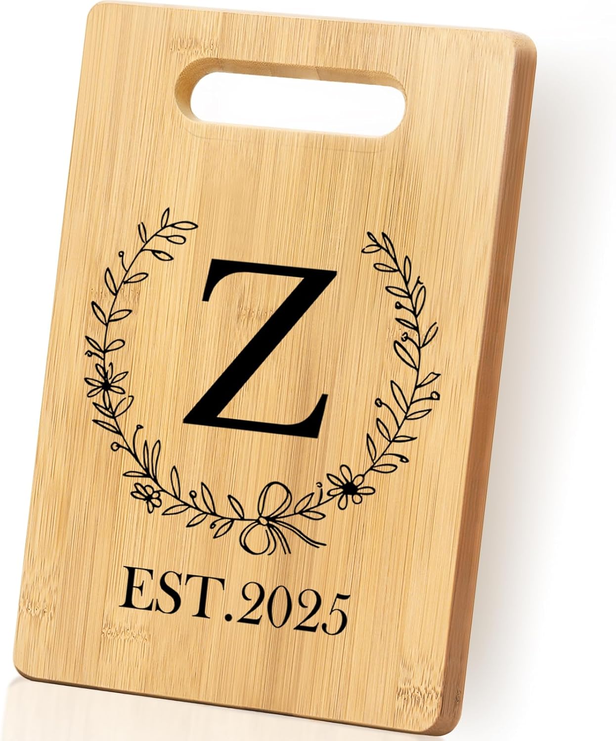 Personalized Cutting Board, Monogrammed Wedding Gift for Couple Newlywed 2025, Initial Birthday Gifts for Women, Gift for Bridal Shower Wedding Shower Engagement Anniversary Housewarming(Letter-Z)