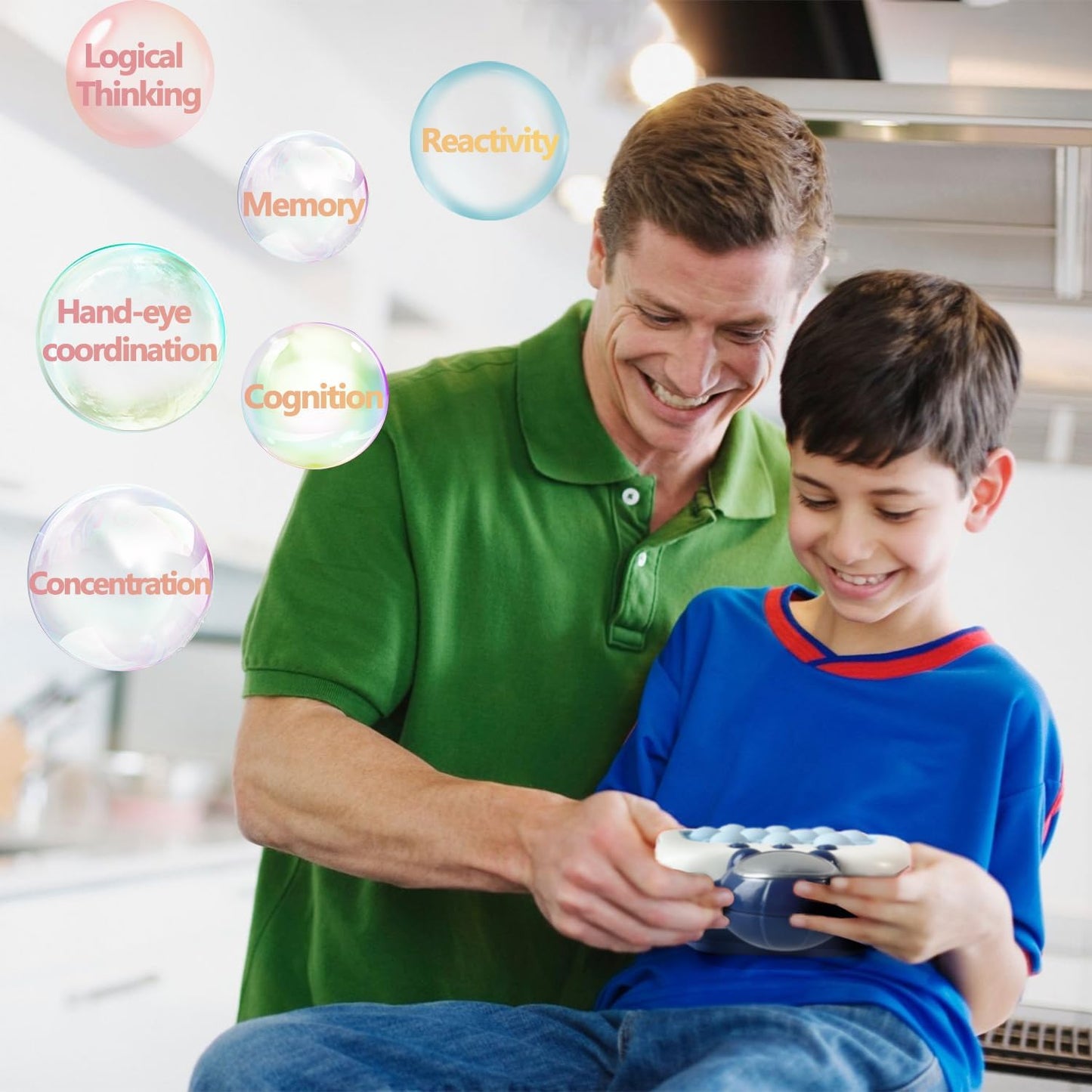 Pop The Target! Handheld Speed Push Game Machine: A Fun Multiplayer Game for Family. Sensory Fidget Toy Christmas Toys Gifts for 6 7 8 9 10 11 12 Years Old Kids Road Trip Car Games Astronaut