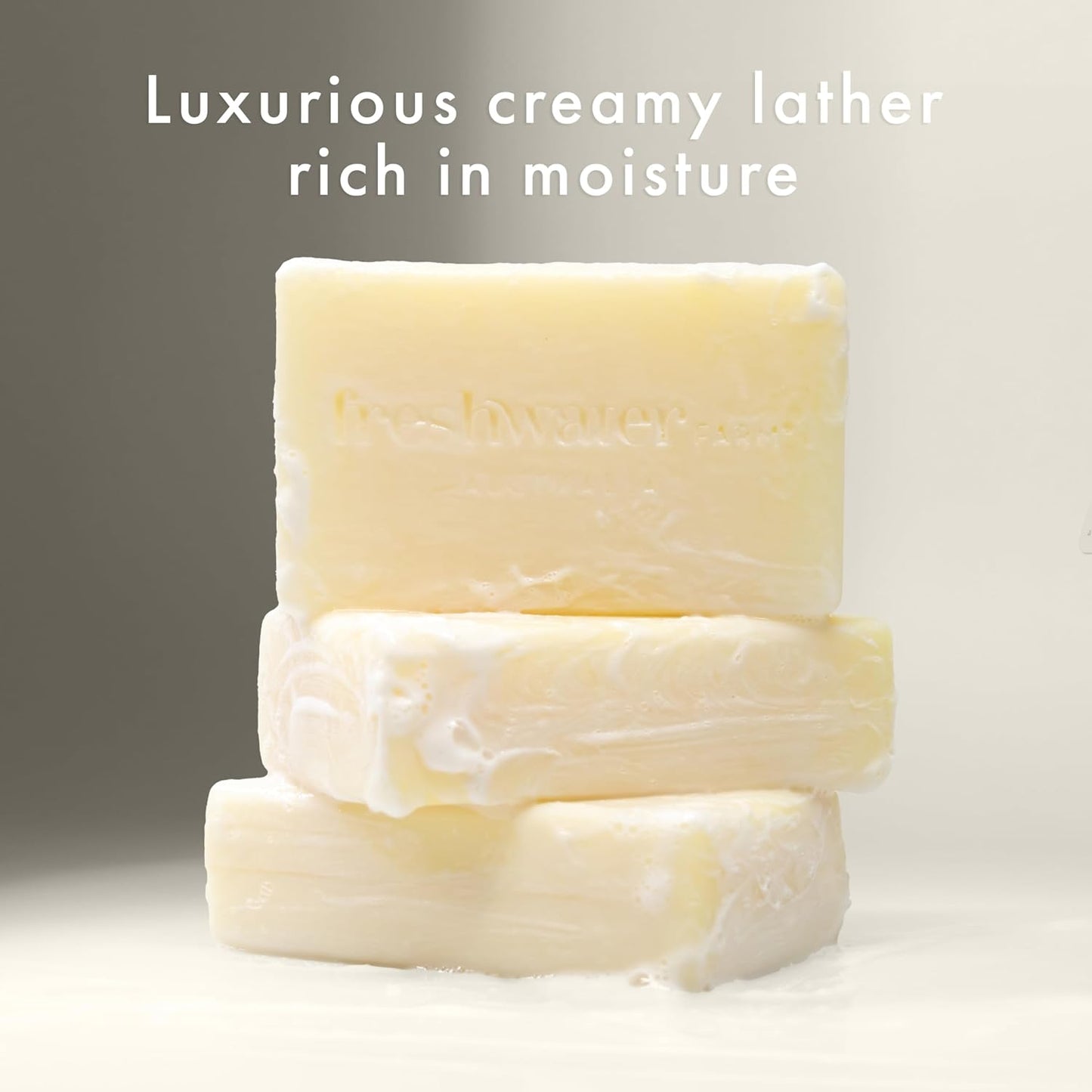 Freshwater Farm Australia Natural Soap Bar- Lemon Myrtle+Manuka Honey- 7 oz x 8 Pack- Castile Bar Soap, Natural Soap Bar, Bar Soap, Body Soap Bars- Essential Oils For Sensitive Skin