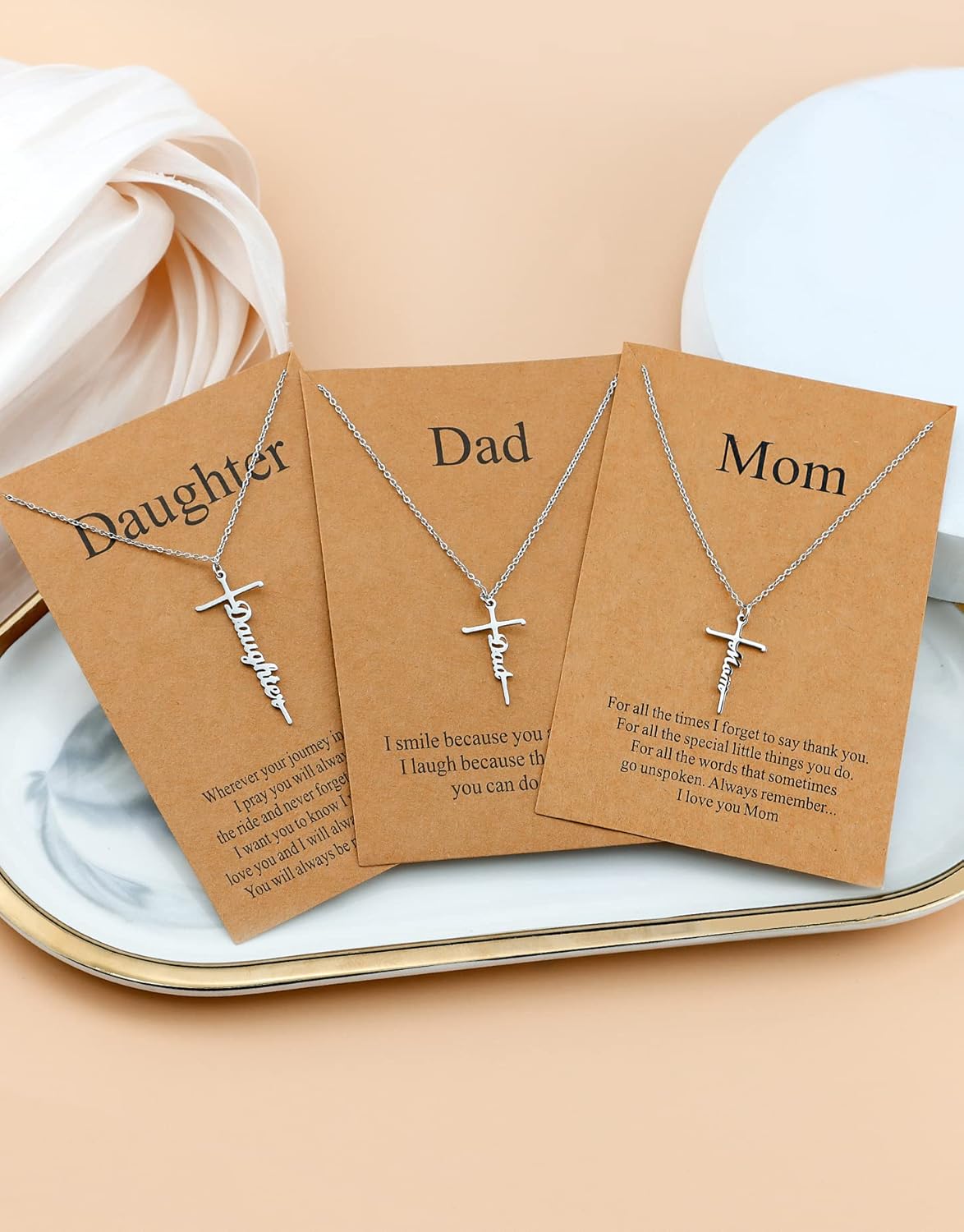 Lcherry Faith Cross Pendant Necklace for Women Religious Christian Jewelry Mother's Day Gifts for Women