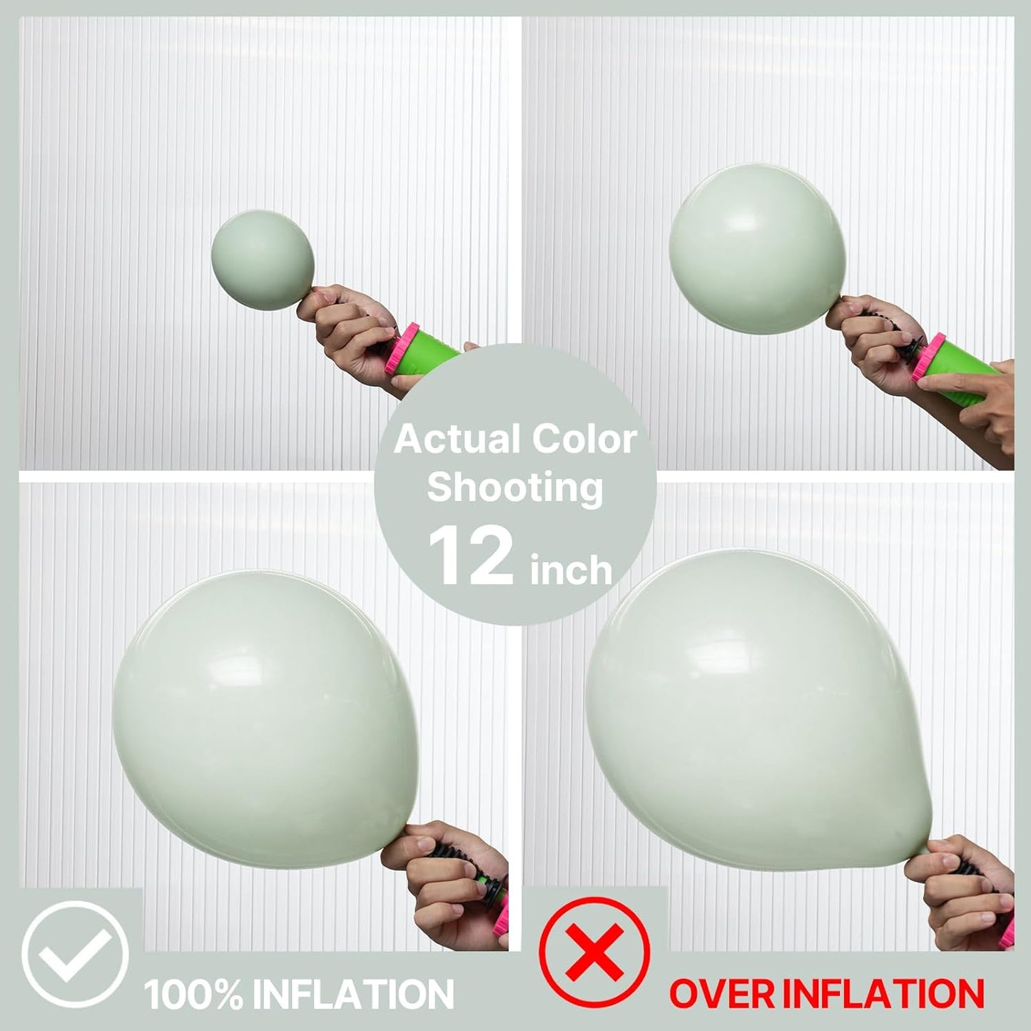 PartyWoo Dusty Green Balloons 50 pcs 12 Inch Matte Sage Olive Boho Green Eucalyptus Helium Balloons for Wedding Baby Shower Gender Reveal Birthday Graduation Jungle Safari Party Decorations Green-F35