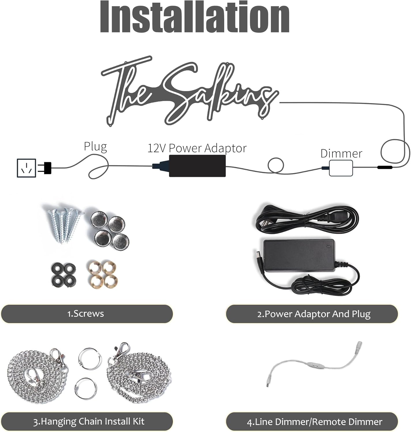 Custom Neon Sign, Customizable LED Neon Lights for Wall Decor, Birthday Party, Bedroom, Company Logo, Bar, Salon, Personalized Name Sign Gifts