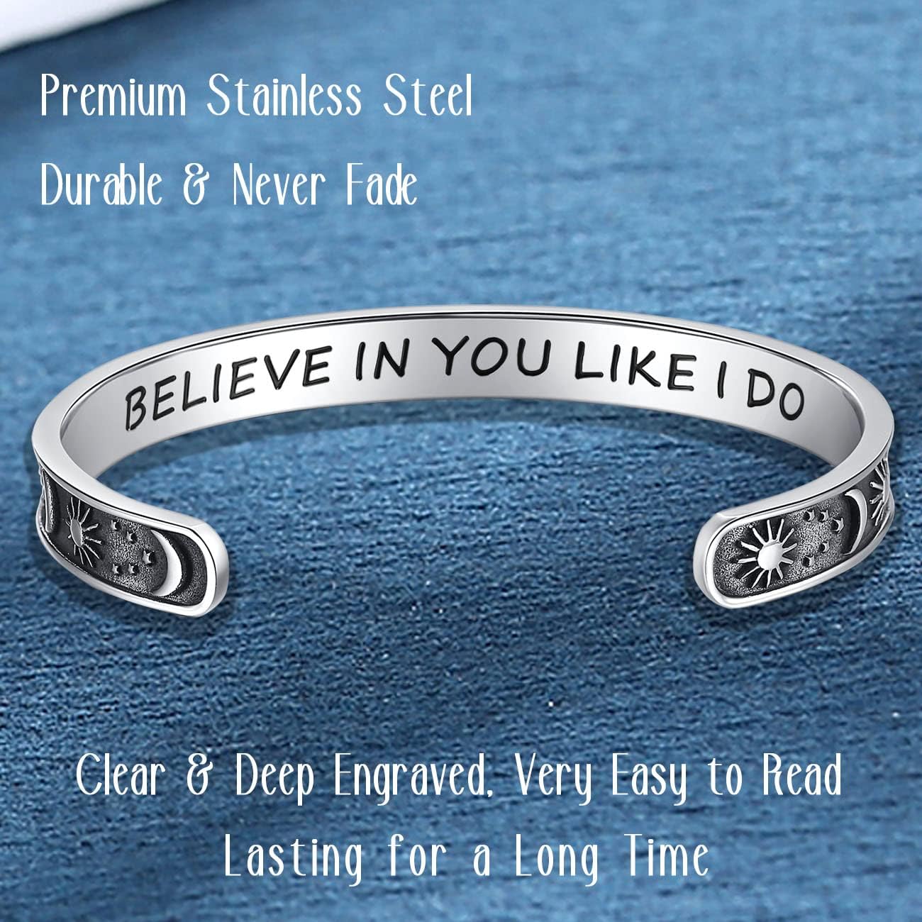 SAM & LORI Personal Bracelets for Teens/Women-Inspirational Jewelry Gifts (Various Designs) for Daughter/Sister/Mom/Friends-Adjustable Bracelet in a Pretty Gift Box