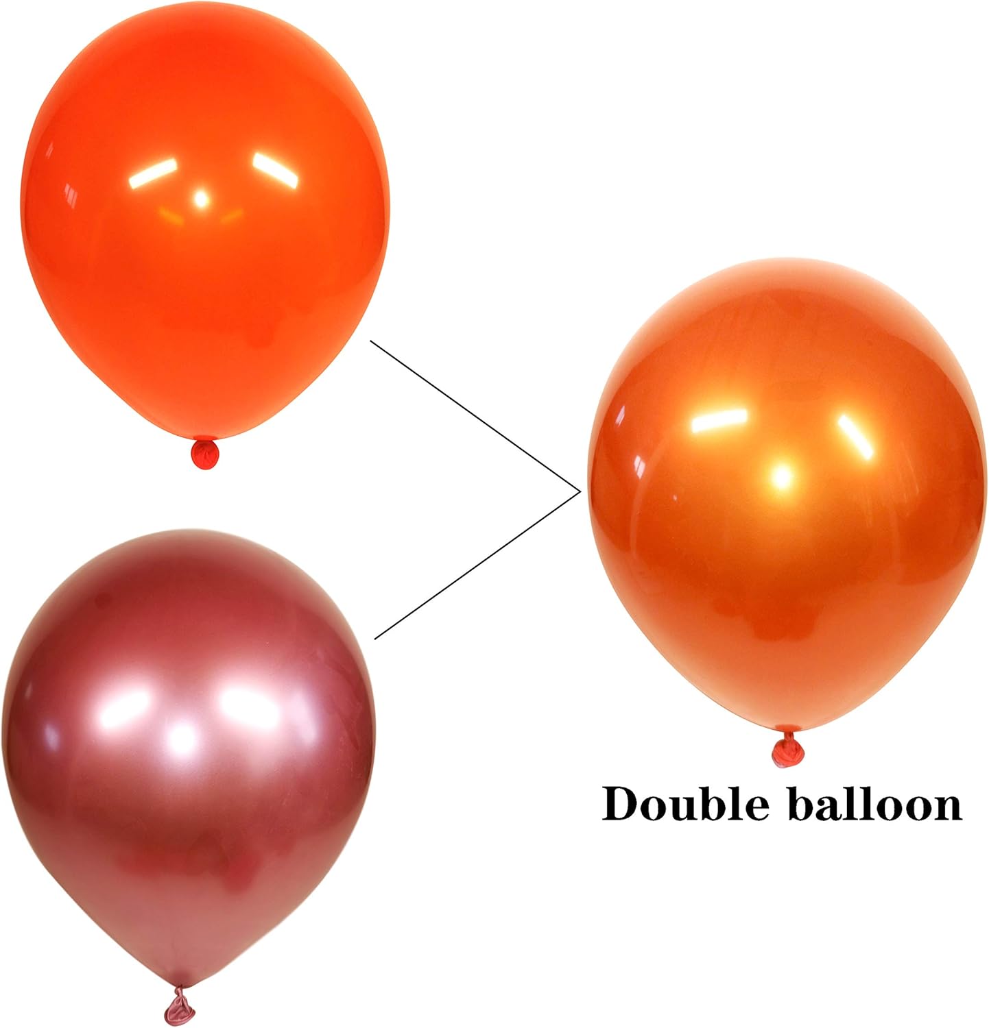 Metallic colored balloons 50 pcs 10 inch multicolor balloons Double layer colorful balloons are more durable suitable for wedding birthday party balloon decoration