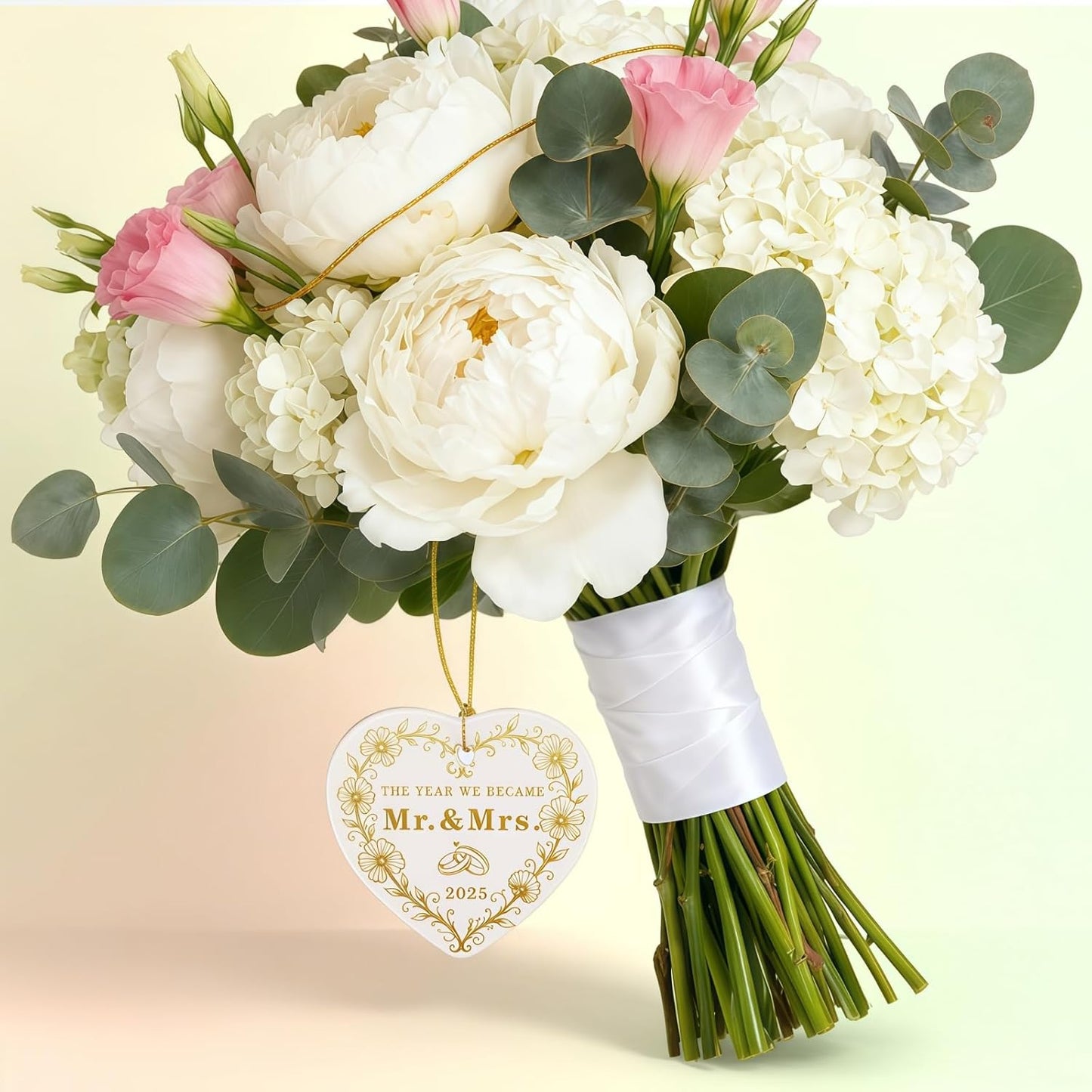 Christmas Wedding Gifts for Couples 2025, Mr and Mrs Gifts, Bridal Shower Gift for Older Bride, Wedding Ideas for Newlyweds, First Christmas Just Married Ornament 2025