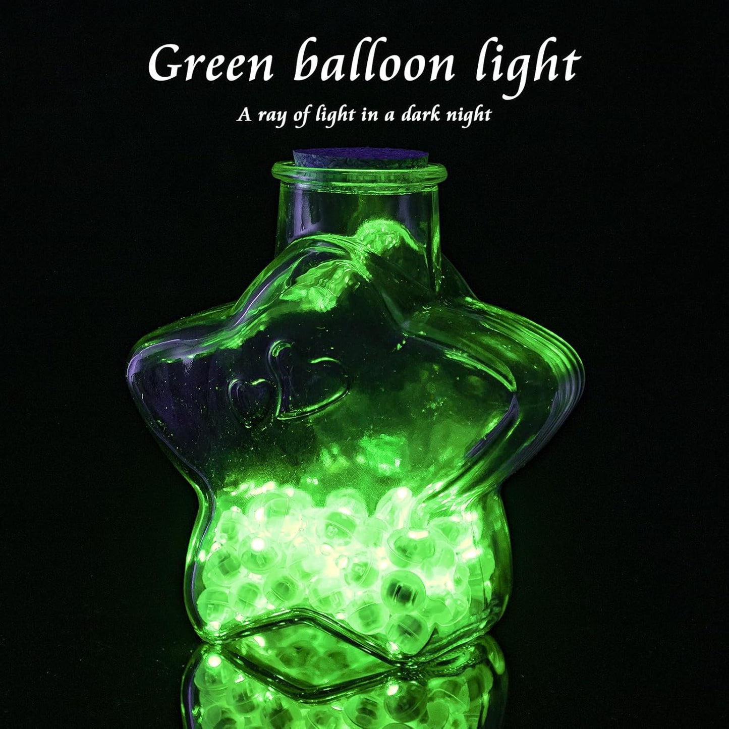50pcs Balloon Lights Mini Led Lights Round Long Standby Time Ball Lamps Paper Lantern Balloons Lamps for Birthday Party Christmas Halloween Decoration Green