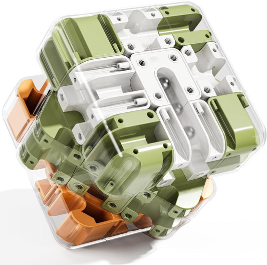 3D Cube Puzzle for Kids 8-12, Color-Match Game, Education Sensory Toys Birthday Gift for Adults Kids 8 9+ Year Old Boy