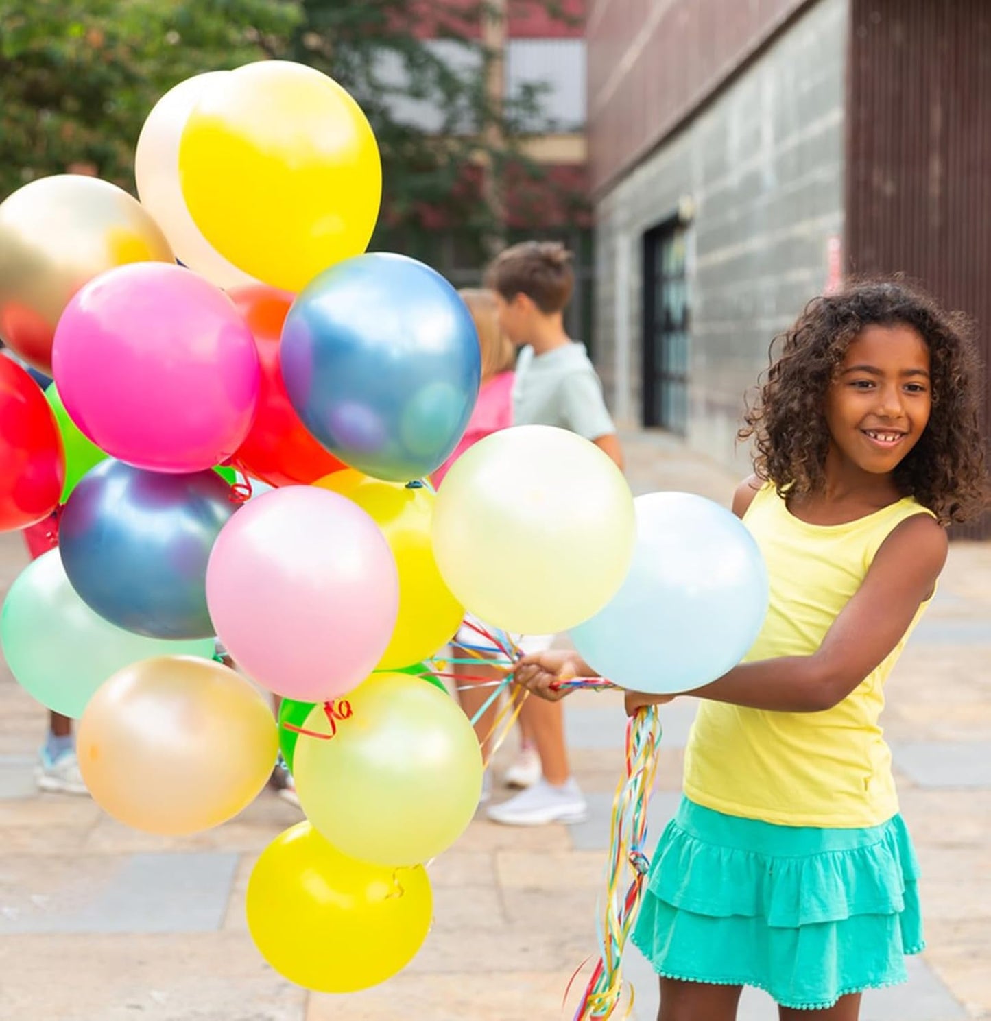 KALOR 12 Inch Pearl Light Pink Balloons, 50 Pcs Shiny Latex Helium Balloons for Kid's Birthday Party, Baby Shower, Wedding, Graduate Party Decorations