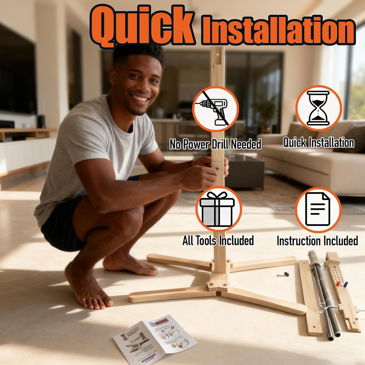 Standing Hook and Ring Game, Oversize Movable Indoor Outdoor Hook and Rong Toss Game with String Party Yard Swing Game Night Man Cave for Adults Family