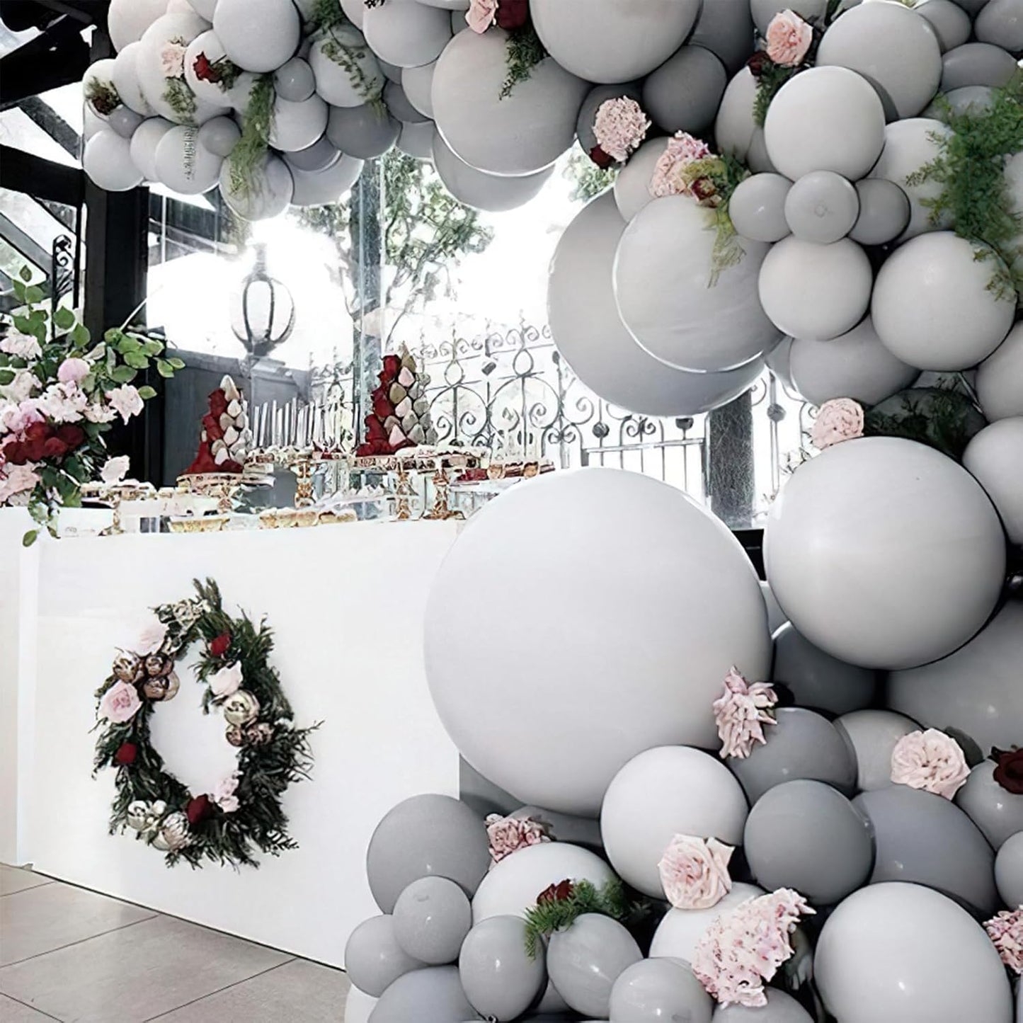 PartyWoo Gray Balloons, 50 pcs 12 Inch Matte Gray Balloons, Grey Balloons for Balloon Garland or Balloon Arch as Birthday Party Decorations, Wedding Decorations, Baby Shower Decorations, Gray-Y71