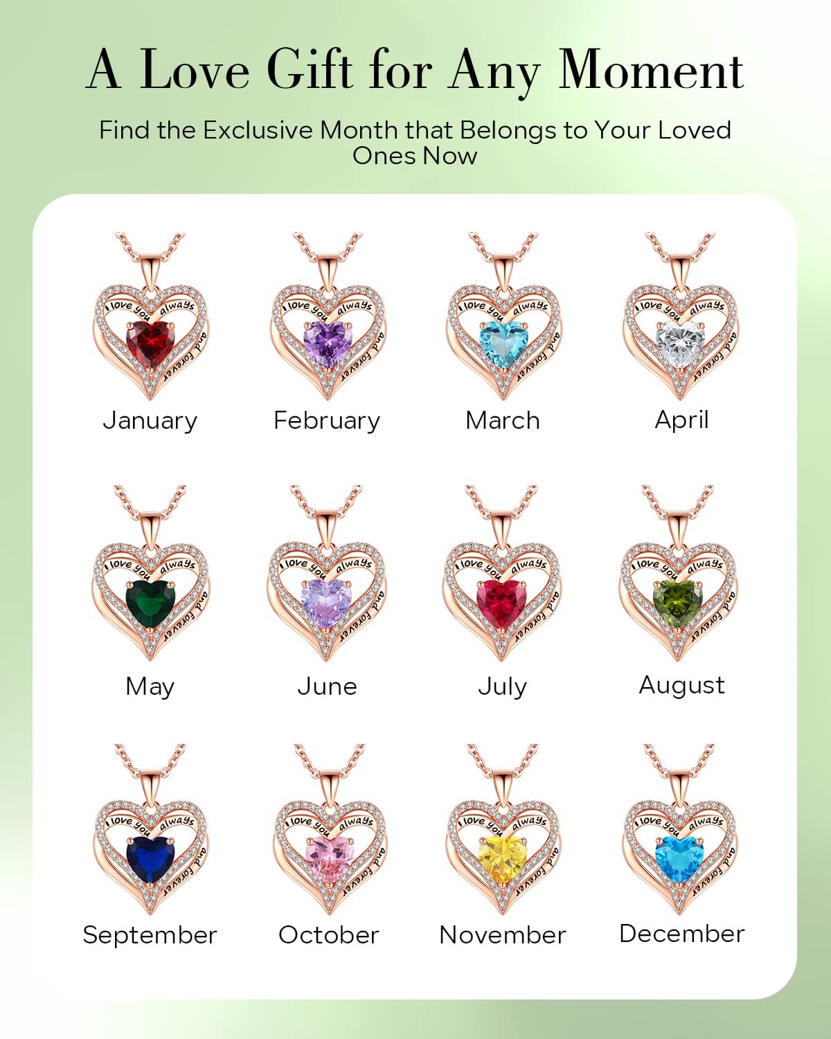 S925 Sterling Silver Necklace for Women, Wife Jewelry Rose Gold, Mom Birthday Valentines Mothers Day Gifts, Girlfriend Necklaces, Daughter Heart Jewel, Anniversary for Her