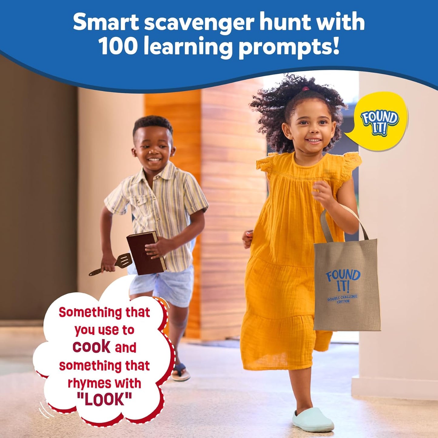 Skillmatics Indoor Scavenger Hunt Card Game - Found It Double Challenge, Learning Toys, Educational, Gifts for Kids, Boys, Girls and Families, for Ages 4, 5, 6, 7, Perfect for Home, School, Playdates