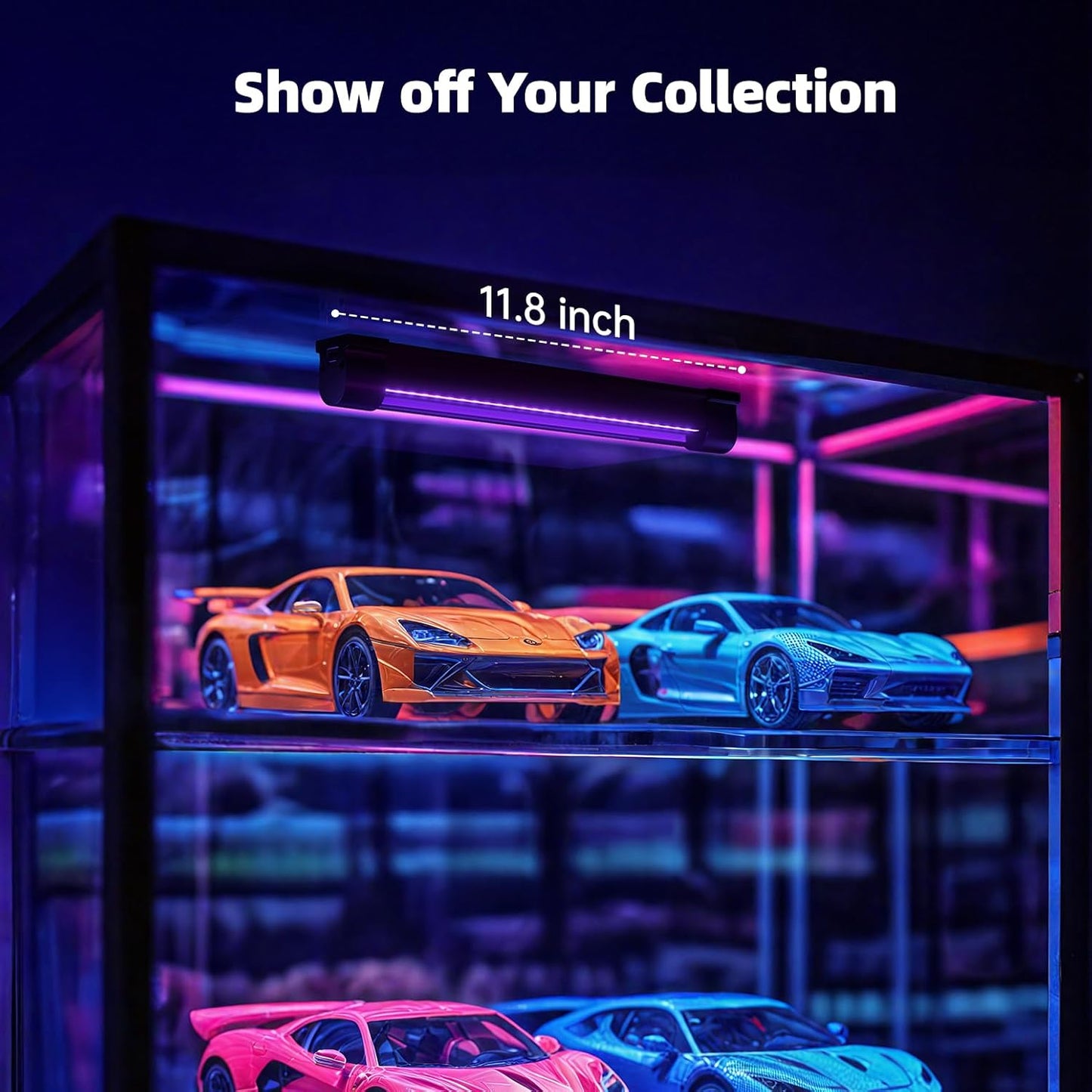 Bstrip Battery Powered Black Light, Rechargeable Blacklight, Cordless 395nm Light Glow Party, Halloween, Body Painting, 2 Packs