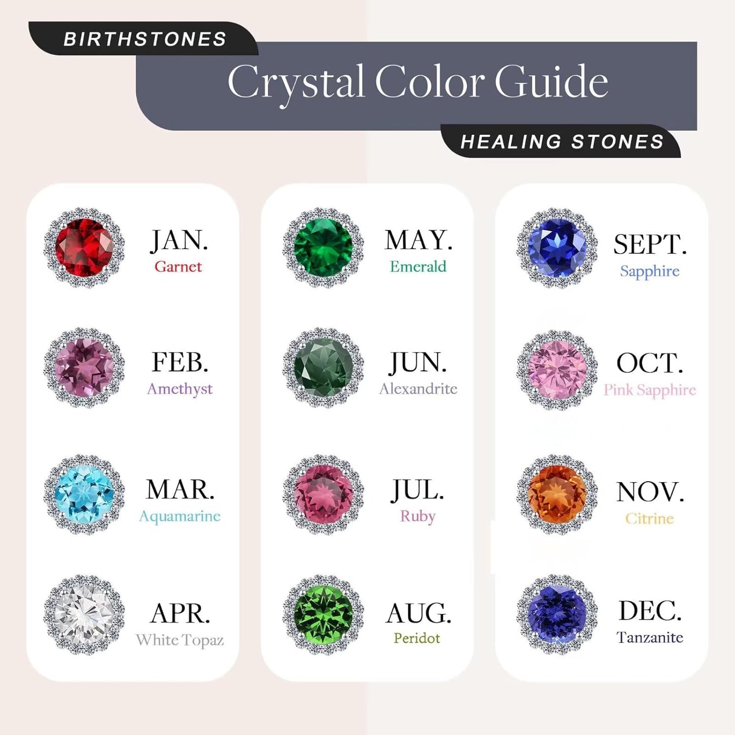 Hidepoo Initial Birthstone Necklace for Girl Women - 14K Gold Plated Disc Letter Necklace Personalized Gifts Jewelry Birthstone Initial Necklaces Birthday Gift for Female Teens Mom