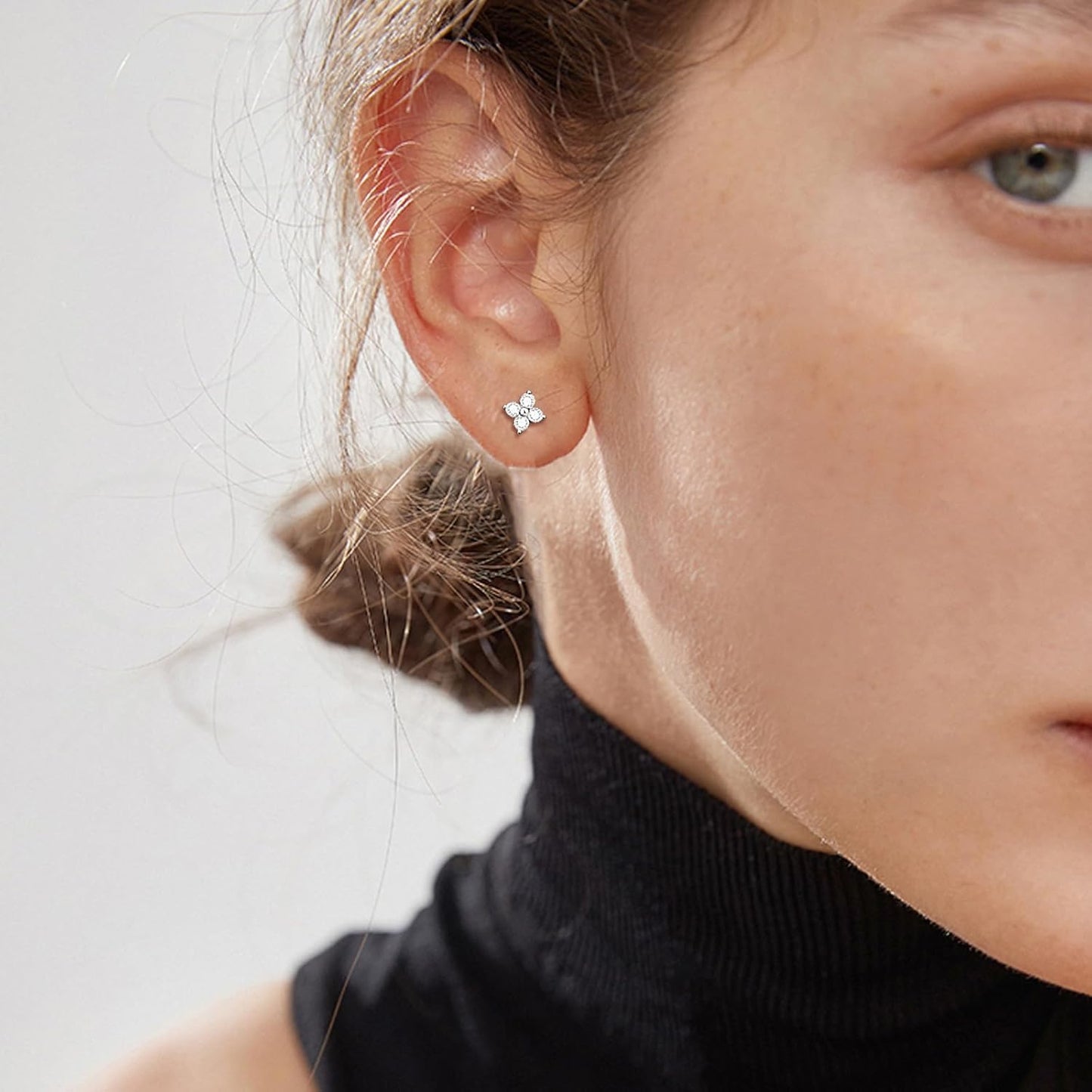 Luxval Tennis Necklace Set for Women Tennis Bracelets Diamond Earrings Sterling Silver Necklace Wedding Jewelry for Bride Silver Jewelry Sets for Women Gift