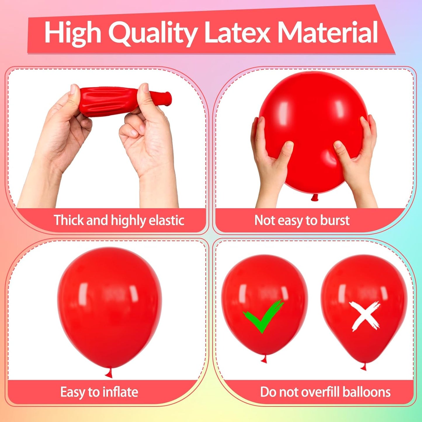 162 Pcs Colorful Rainbow Balloons Arch Kit, Diffrent Size Rainbow Balloon Garland, Globos De Colores for Party Decoration Birthday Party Supplies.