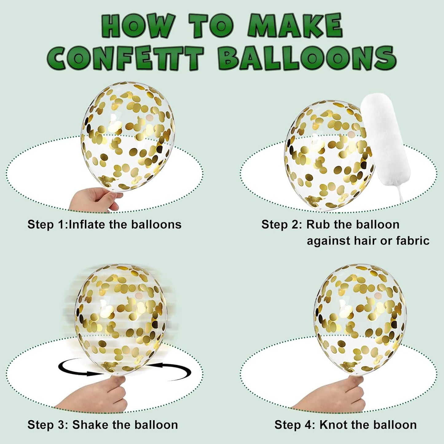 Green and Gold Balloons, 75PCS Dark Green and Metallic Gold Balloons of 12in and 5in Green Gold Party Decorations for Birthday,St.Patrick's Day,Graduation,Jungle Party