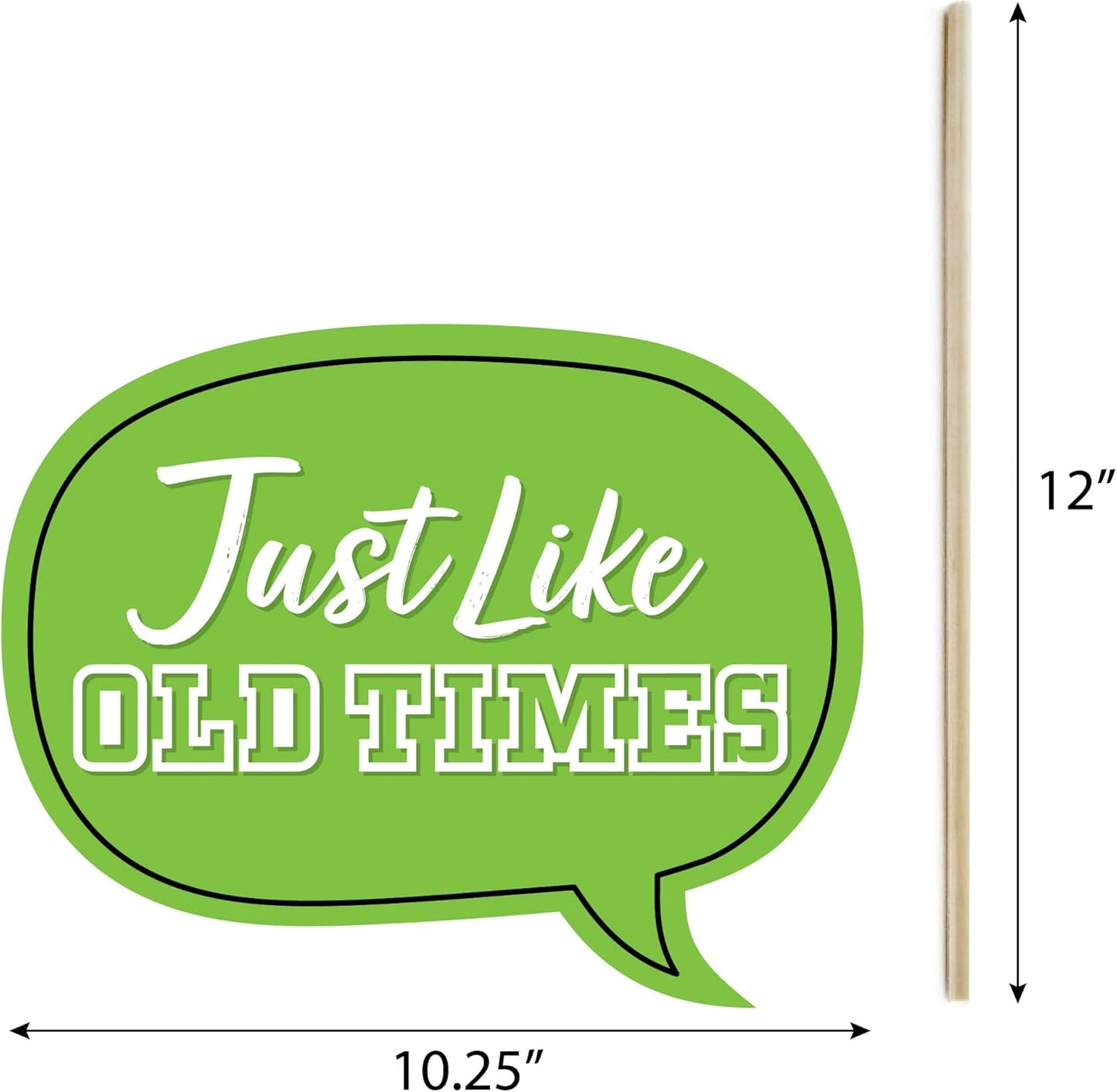 Big Dot of Happiness Still Got Class - High School Reunion Party Photo Booth Props Kit - 20 Count