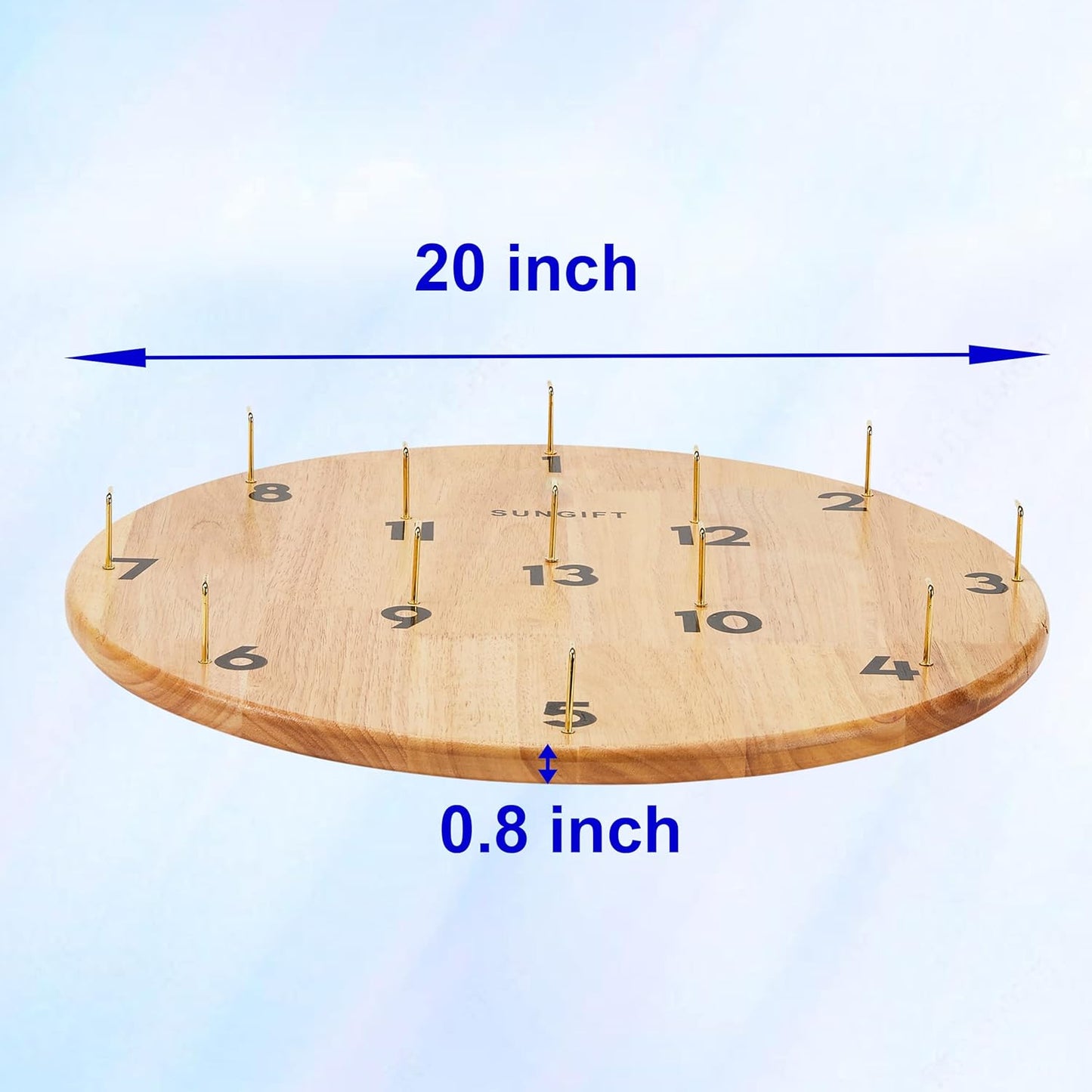 SUNGIFT Hook Ring Toss Game for Adults & Kids - Yard Hooky Ring Tossing Games - Hookie Wall Game Indoor & Outdoor Family Fun - Home, Party, Office, Camping & Backyard Games