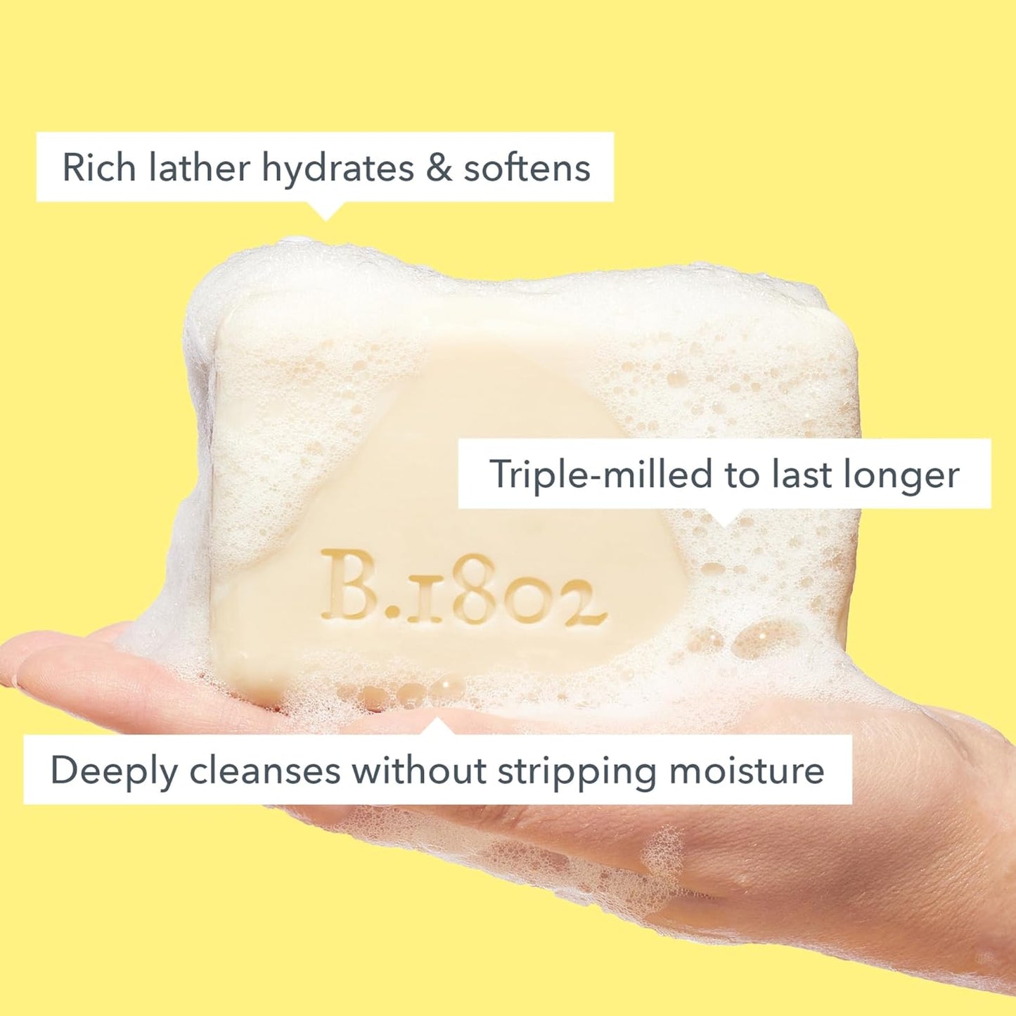 Beekman 1802 Goat Milk Body Soap Bar, Vanilla Absolute - Scented - 9 oz - Nourishes, Moisturizes & Hydrates - 100% Vegetable Soap with Lactic Acid - Good for Sensitive Skin - Cruelty Free