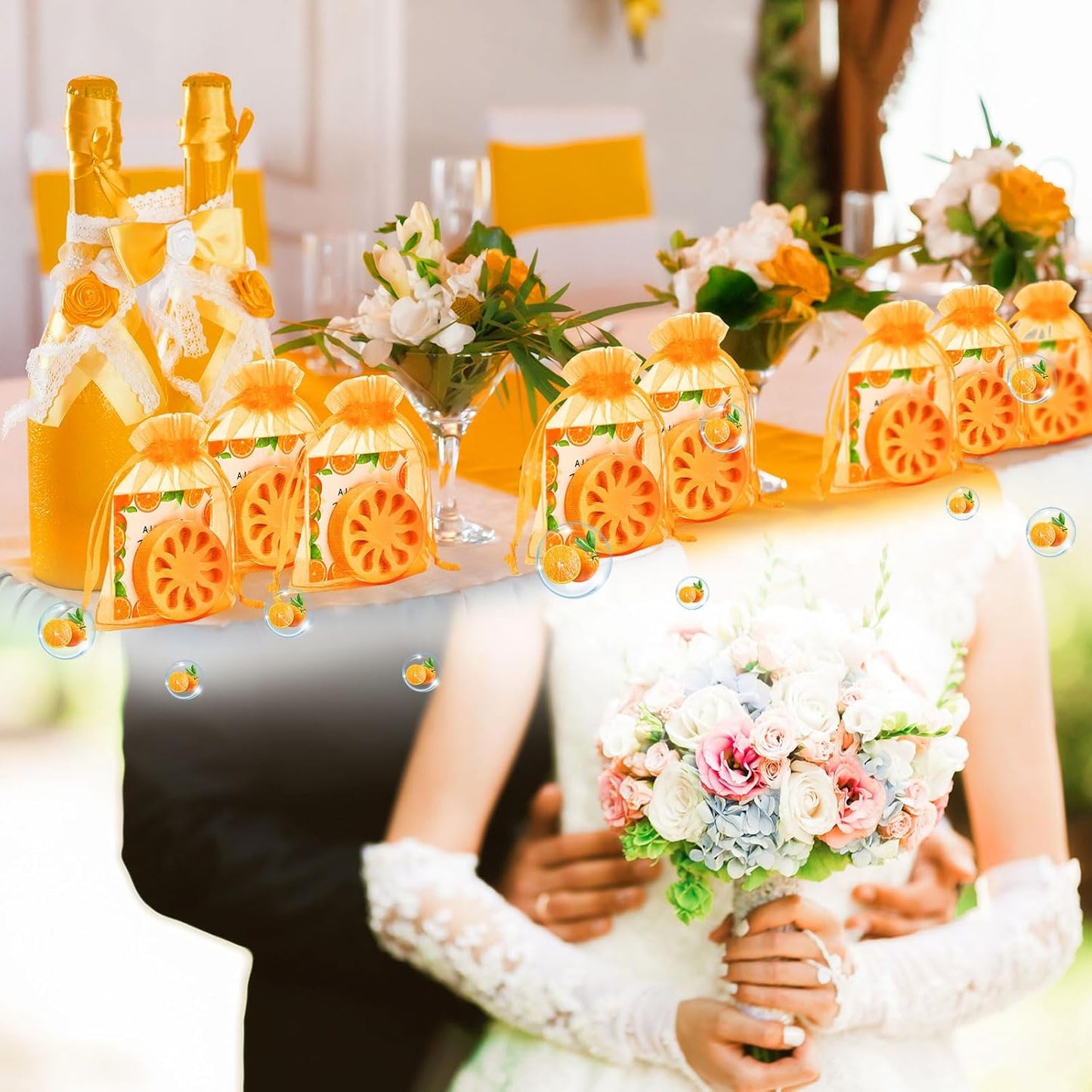 50 Sets Little Cutie Baby Shower Party Favor Orange Soap Gifts Bulk Orange Soaps with Card and Bag for Wedding Gifts Bridal Party Baby Shower Decorations Clementine Little Cutie Theme Favors