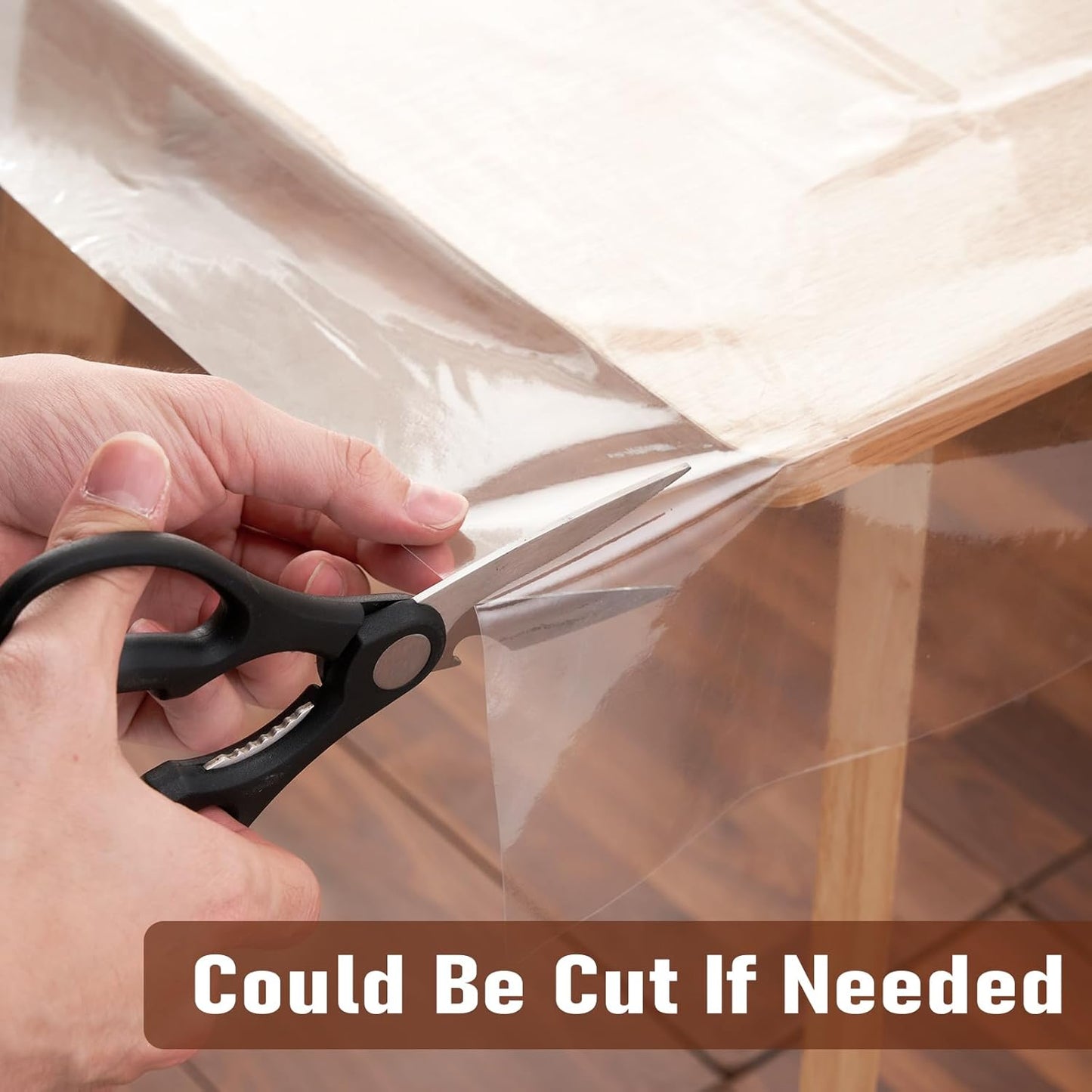 Clear Plastic Tablecloth Protector Rectangle 60x84 inch Waterproof Oilproof Stain Resistant Wipeable Table Cover for Dining Tables