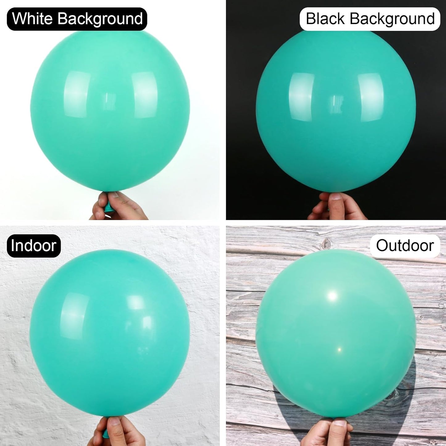 Teal Balloons, 150 pcs Different Sizes Pack of 18 Inch 12 Inch 10 Inch 5 Inch Turquoise Aqua Blue Teal Balloon Arch Kit Garland for Graduation Wedding Baby Shower Birthday Party Decorations