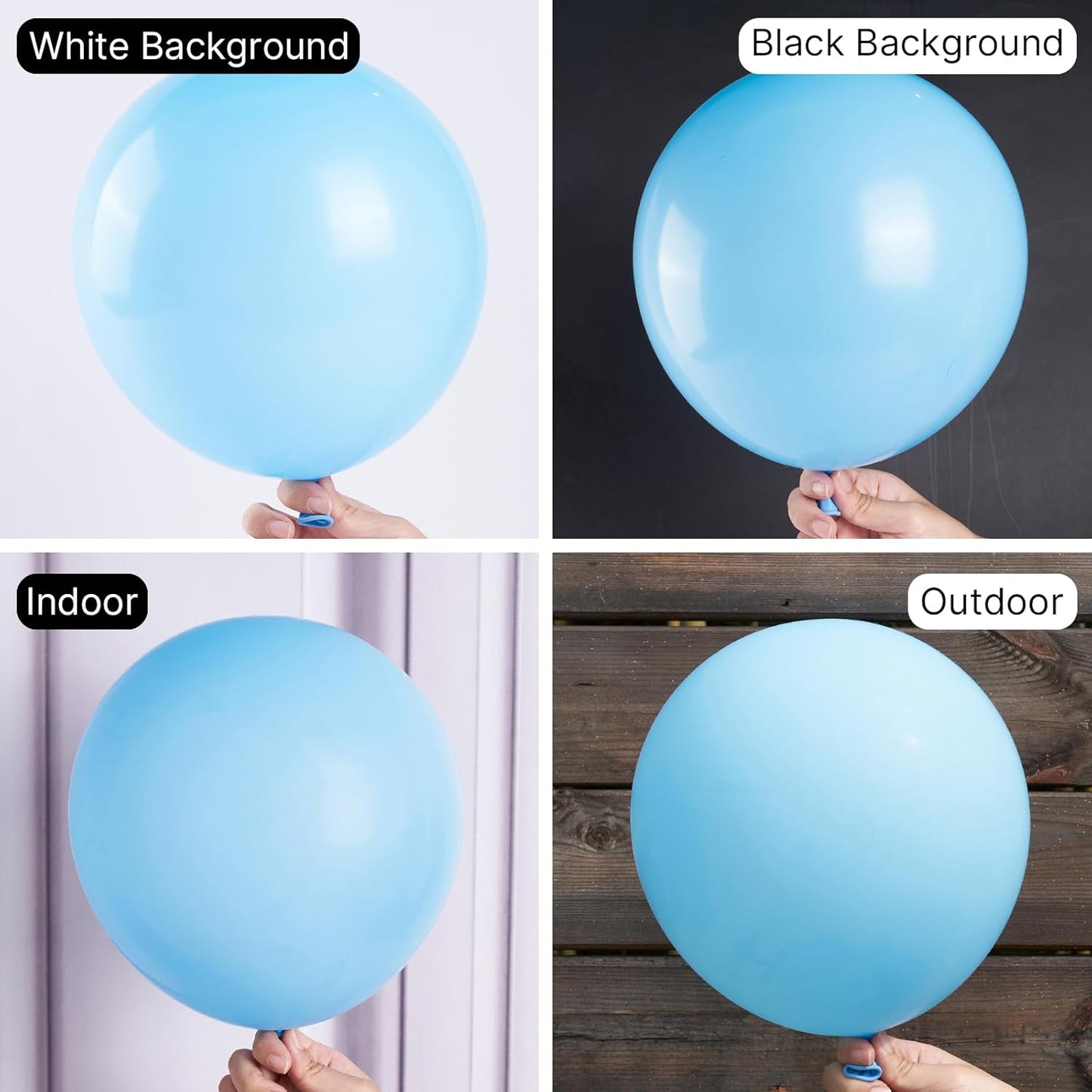 PartyWoo Light Blue Balloons 50 pcs 12 Inch Baby Pastel Sky Aqua Blue Latex Helium Balloons for Graduation Baby Shower Gender Reveal Wedding Under the Sea Birthday Party Decorations Blue-Y4