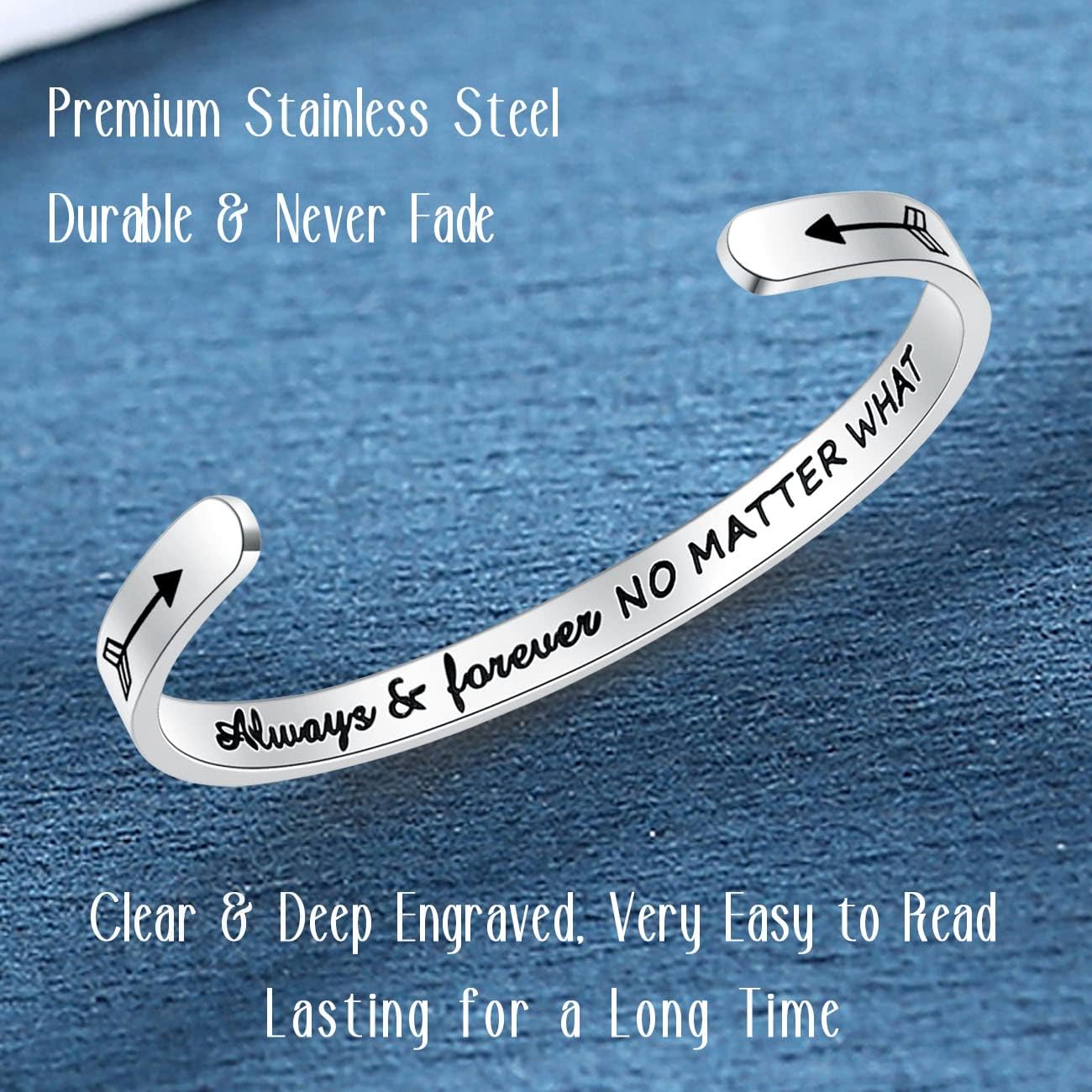 SAM & LORI Personal Bracelets for Teens/Women-Inspirational Jewelry Gifts (Various Designs) for Daughter/Sister/Mom/Friends-Adjustable Bracelet in a Pretty Gift Box