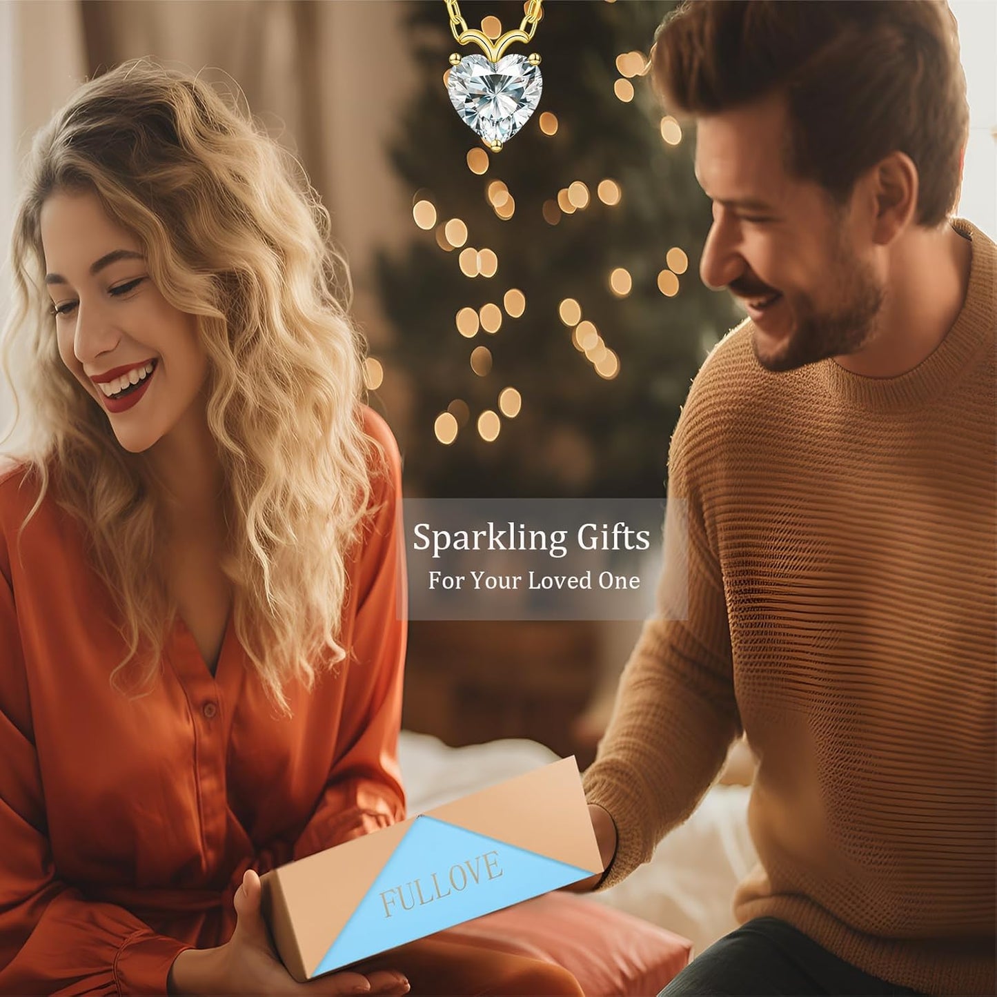 ForeverLove Heart Necklaces for Women, 4-2 Carats Heartshap Moissanite, Silver Pendant Jewelry, Anniversary Birthday Gifts for Wife, Girlfriend, Daughter, Mom