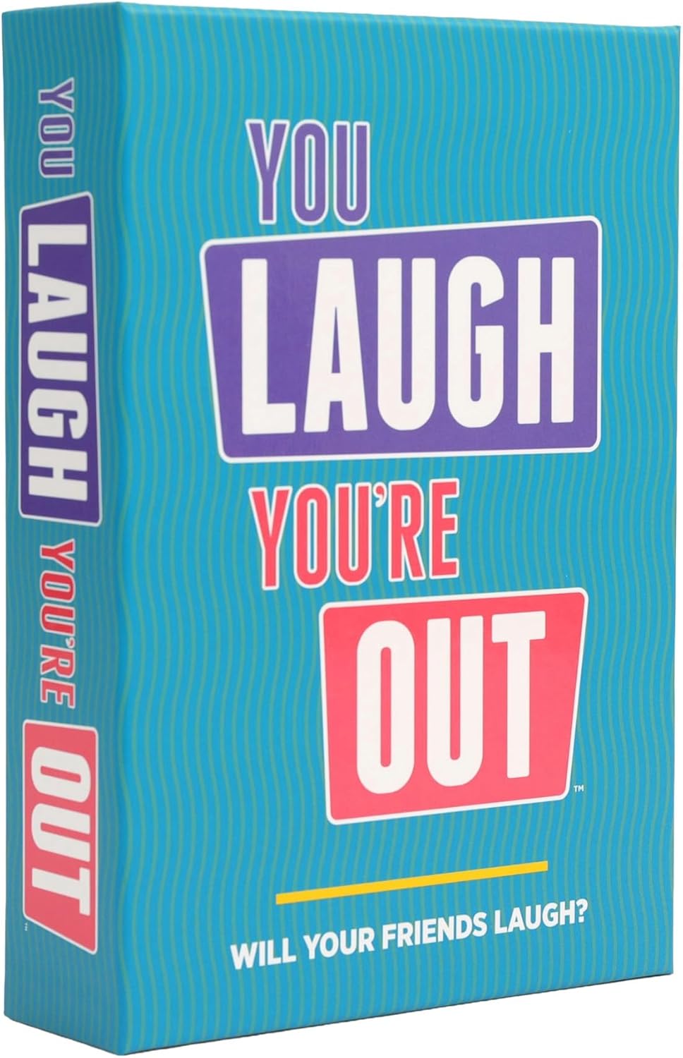DSS Games You Laugh You're Out [Try Not to Laugh Family Card Game for Adults & Teens | White Elephant Gift for Adults | 125 Prompt Fun Cards for Family Game Nights, Thanksgiving, & Parties Ages 14+]