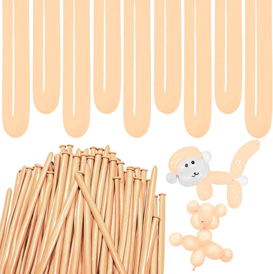 Nude Long Balloons Premium 260 Twisting Animals Magic Balloons for Birthday Kids Wedding Party Supply 100pcs