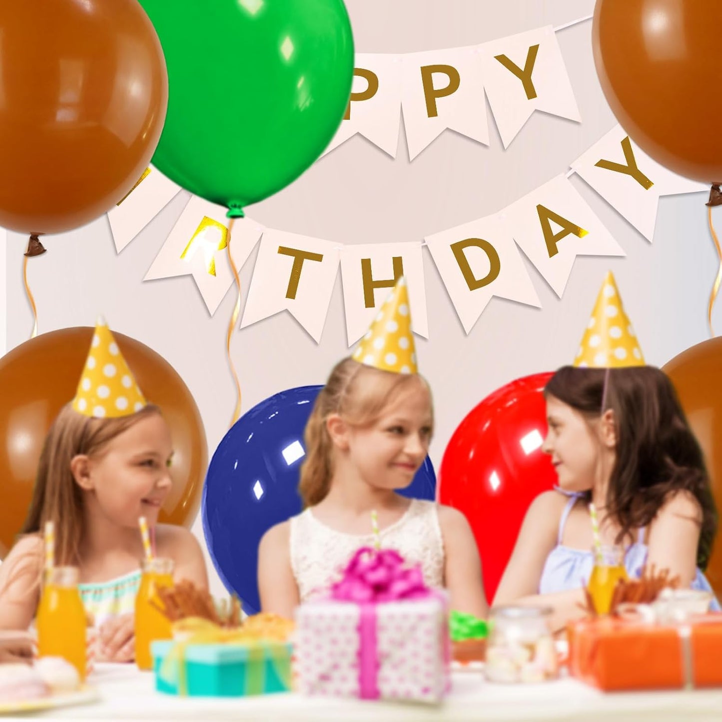 32Pcs Brown Big Balloons 18 Inch, Round Large Brown Latex Party Balloons for Birthday Wedding Decorations.