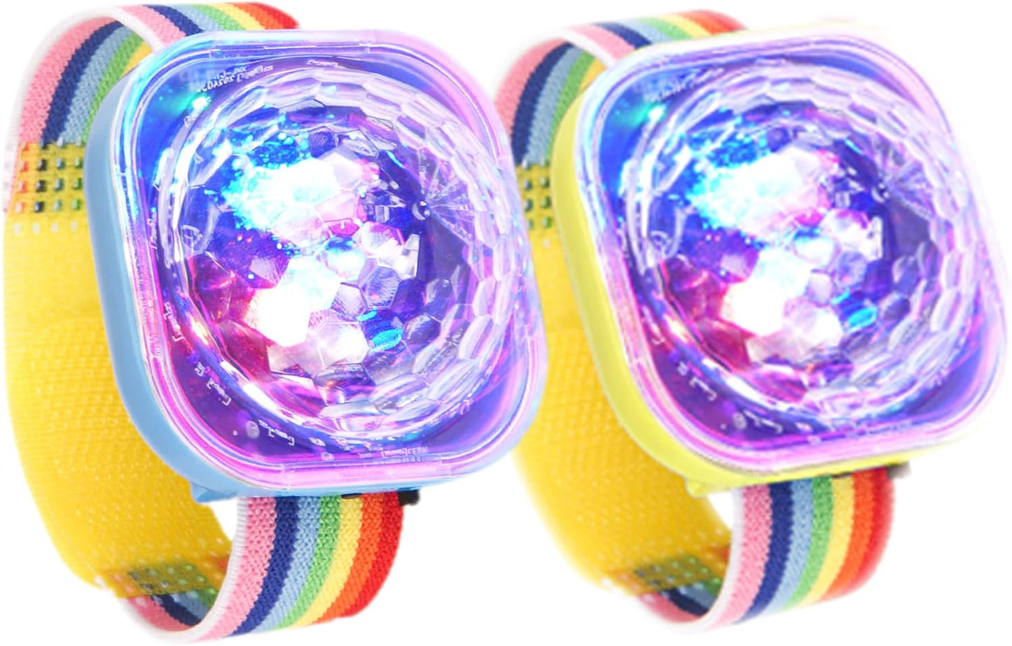 LED Light-Up Party Bands 【2-Pack】- Sound-Activated Rechargeable Glow Accessories with 5 Flashing Modes for Raves, Festivals, Concerts, Night Events, Party Favors, Birthday Supply, Holiday Celebrations
