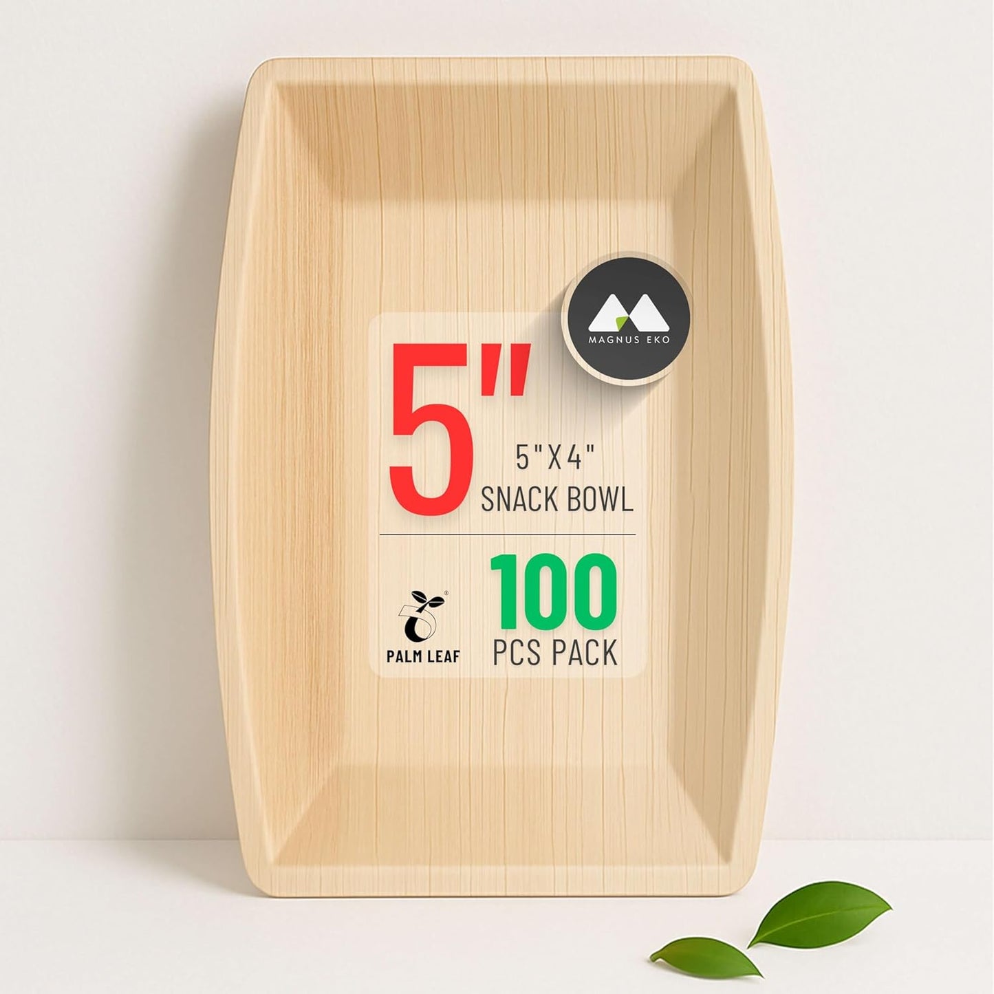 | 200 ml / 7 Oz Snack Bowls 100 pcs | | Disposable Bowls for Party | Eco Friendly, Compostable and Biodegradable serving bowls for Catering, Weddings and Parties