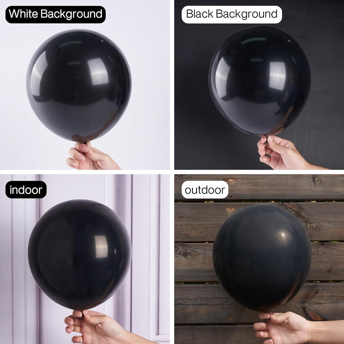PartyWoo Balloons 50 pcs 12 inch Balloons for Graduation Wedding Baby Shower Gender Reveal Anniversary Graduation Birthday Party Decorations Black-Y18